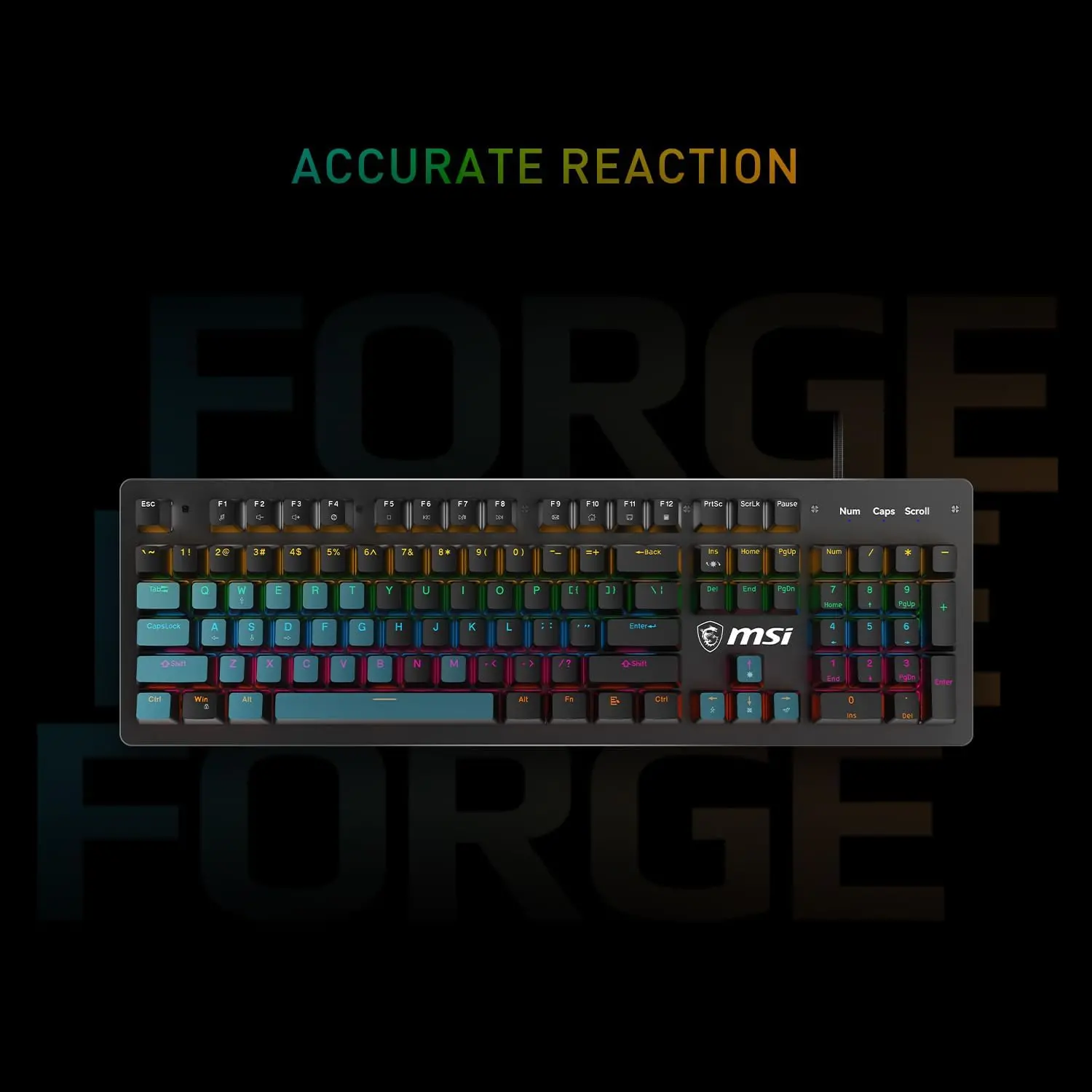 MSI Forge GK300 Gaming Keyboard and Mouse Combo-5