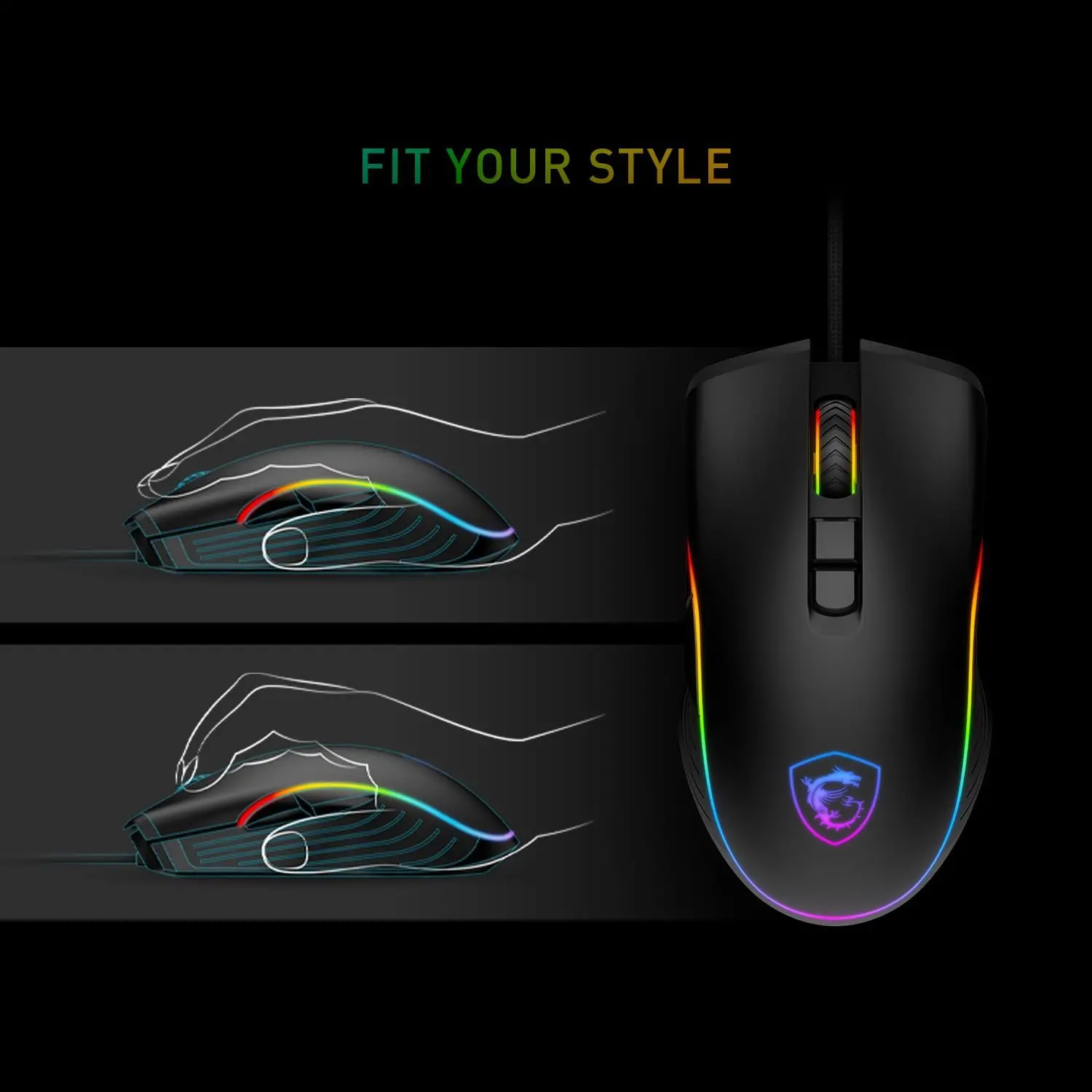 MSI Forge GK300 Gaming Keyboard and Mouse Combo-9
