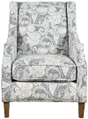 Duval Paisley Denim Accent Chair