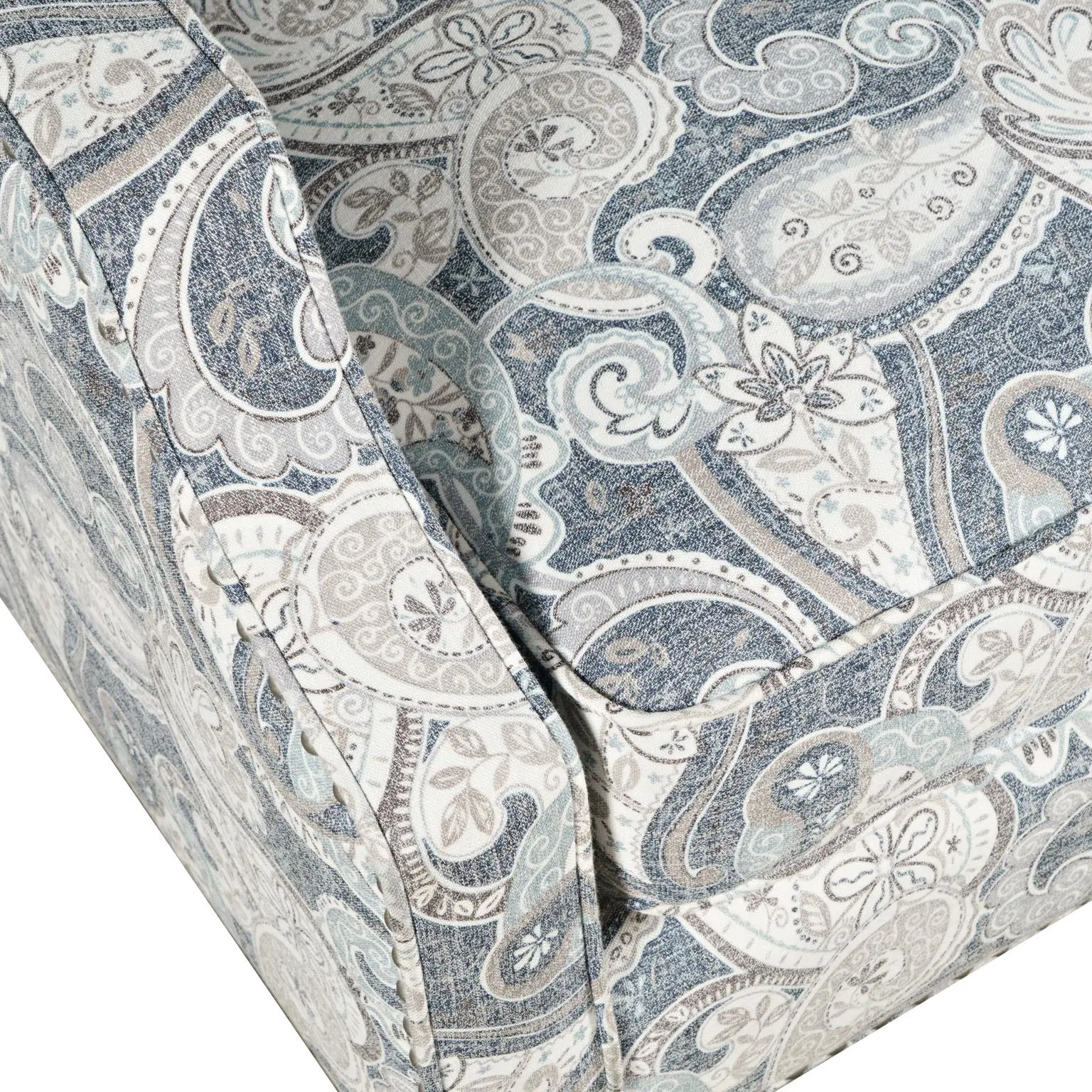 Duval Paisley Denim Accent Chair-2