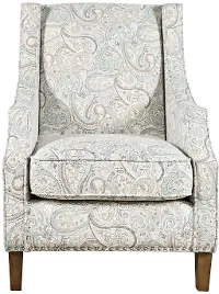 Duval Paisley Sage Accent Chair