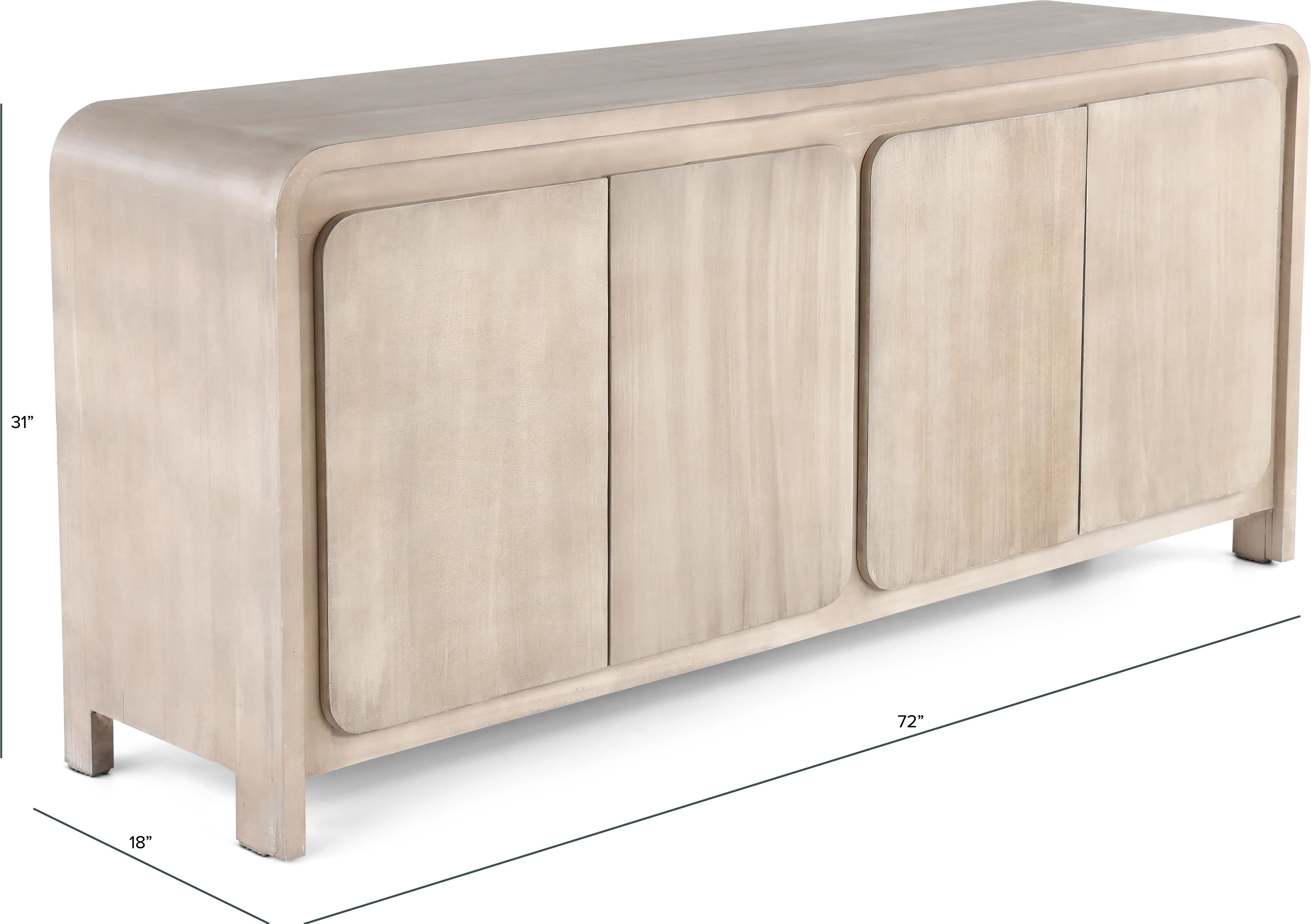 Matterson Light Brown 72  TV Stand-3