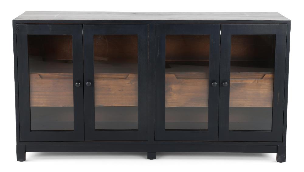 Stturgart Black and Brown 63" TV Stand