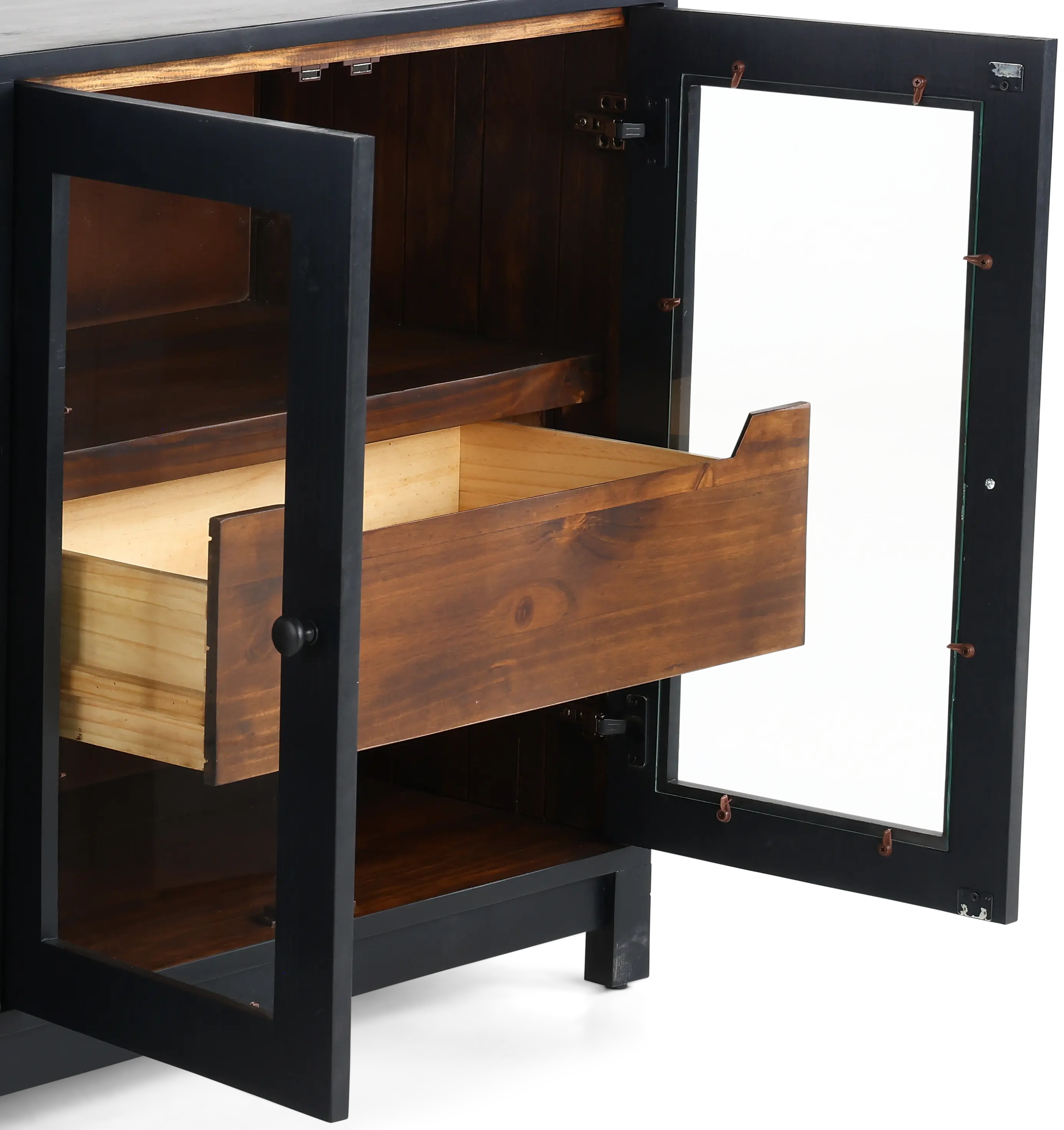 Stturgart Black and Brown 63  TV Stand-4