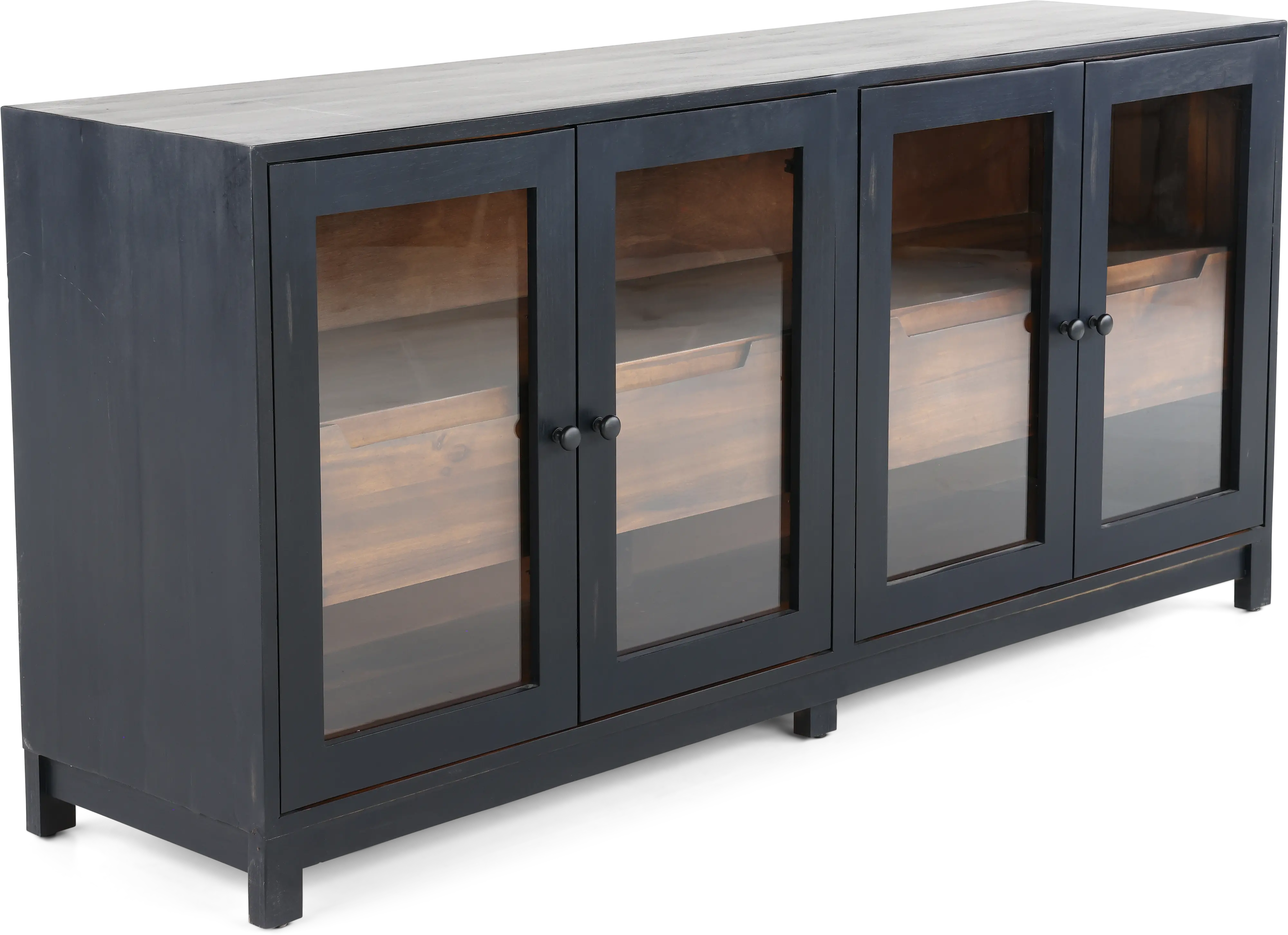 Stturgart Black and Brown 72  TV Stand-2
