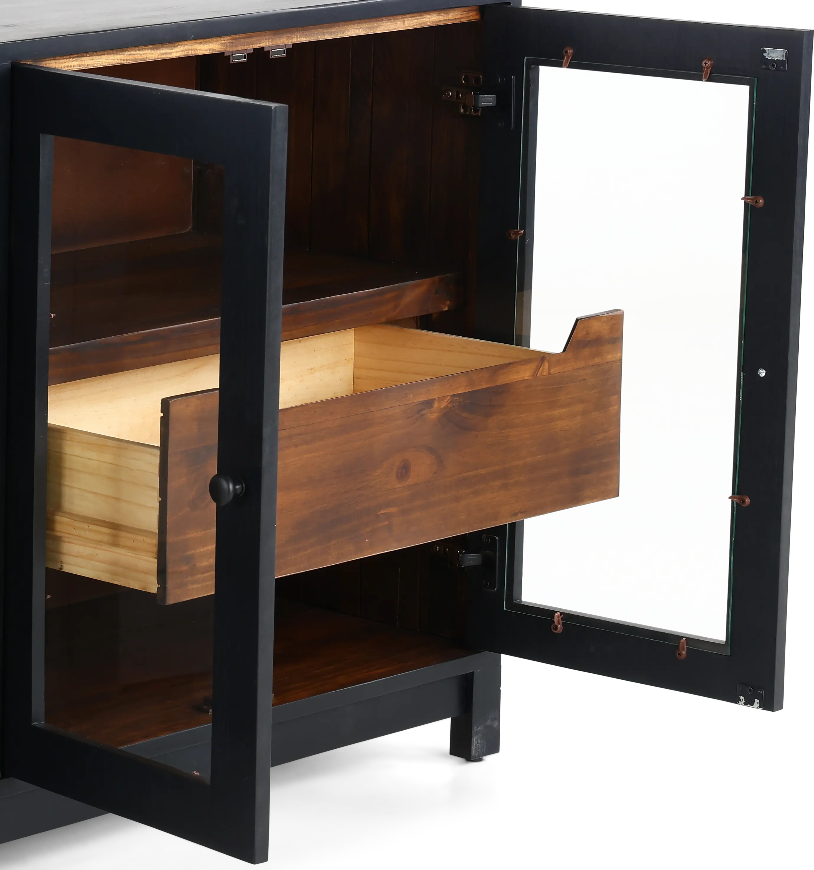 Stturgart Black and Brown 72  TV Stand-6