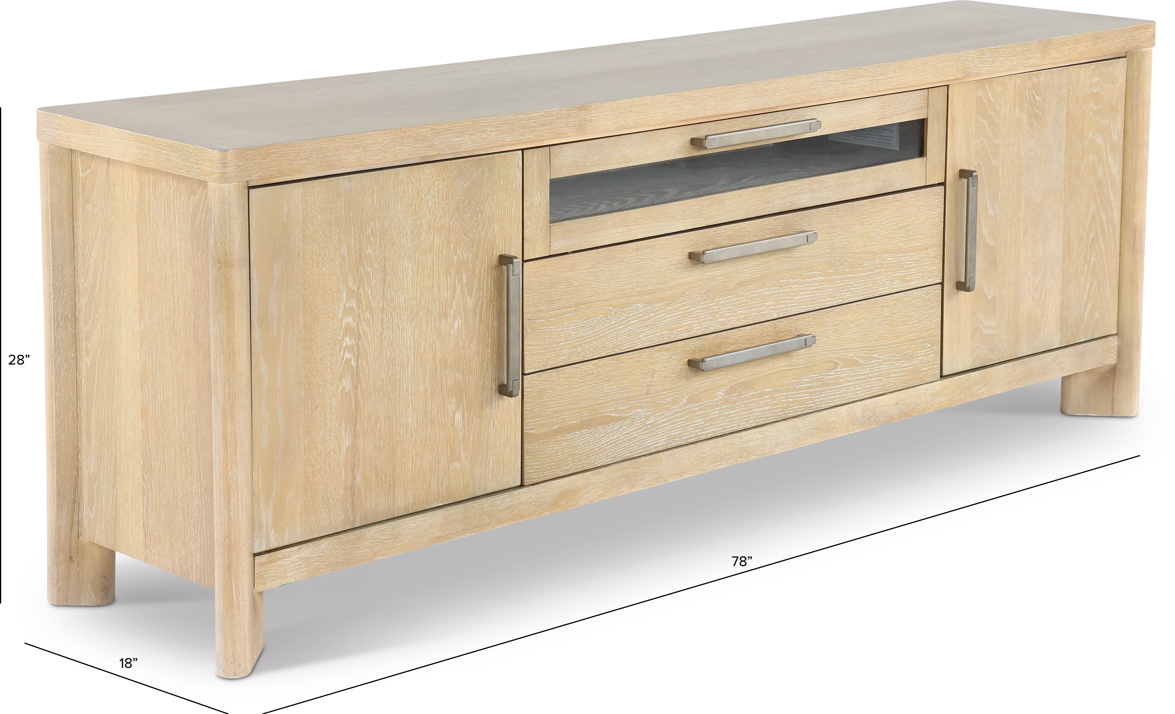 Pacific Grove 78  Sandstone Brown TV Stand-3