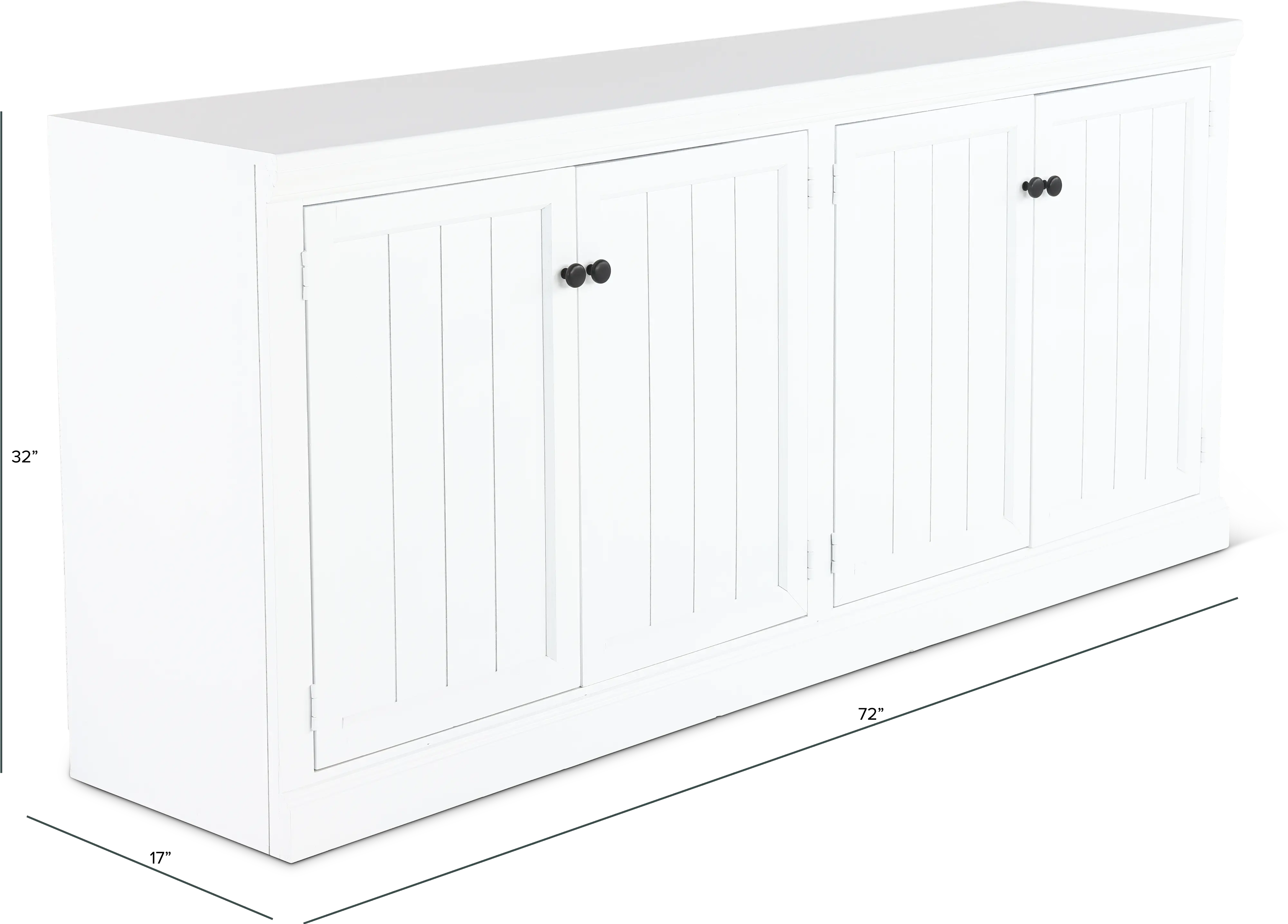 Riley White 72  TV Stand-3