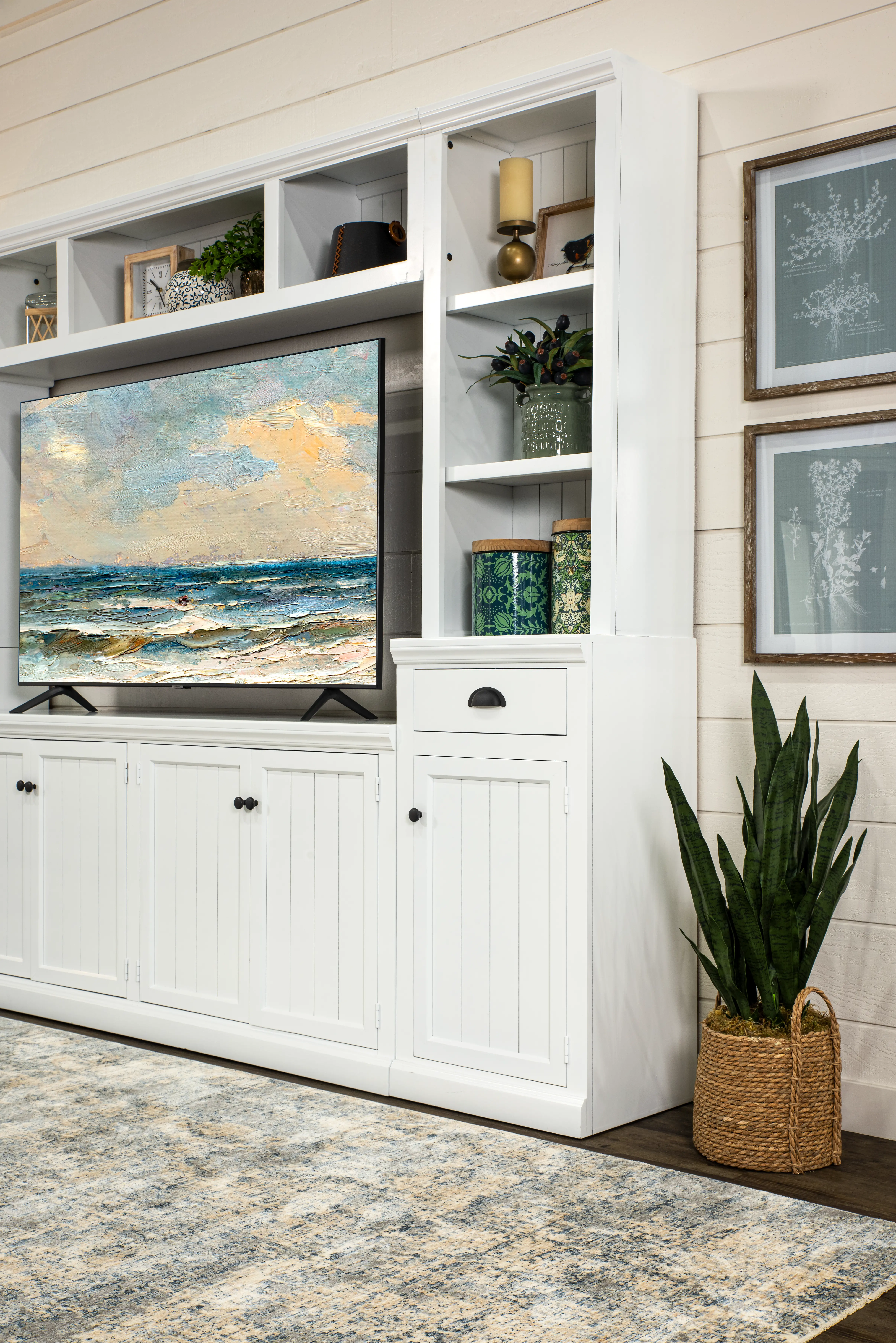Riley White Entertainment Center-10