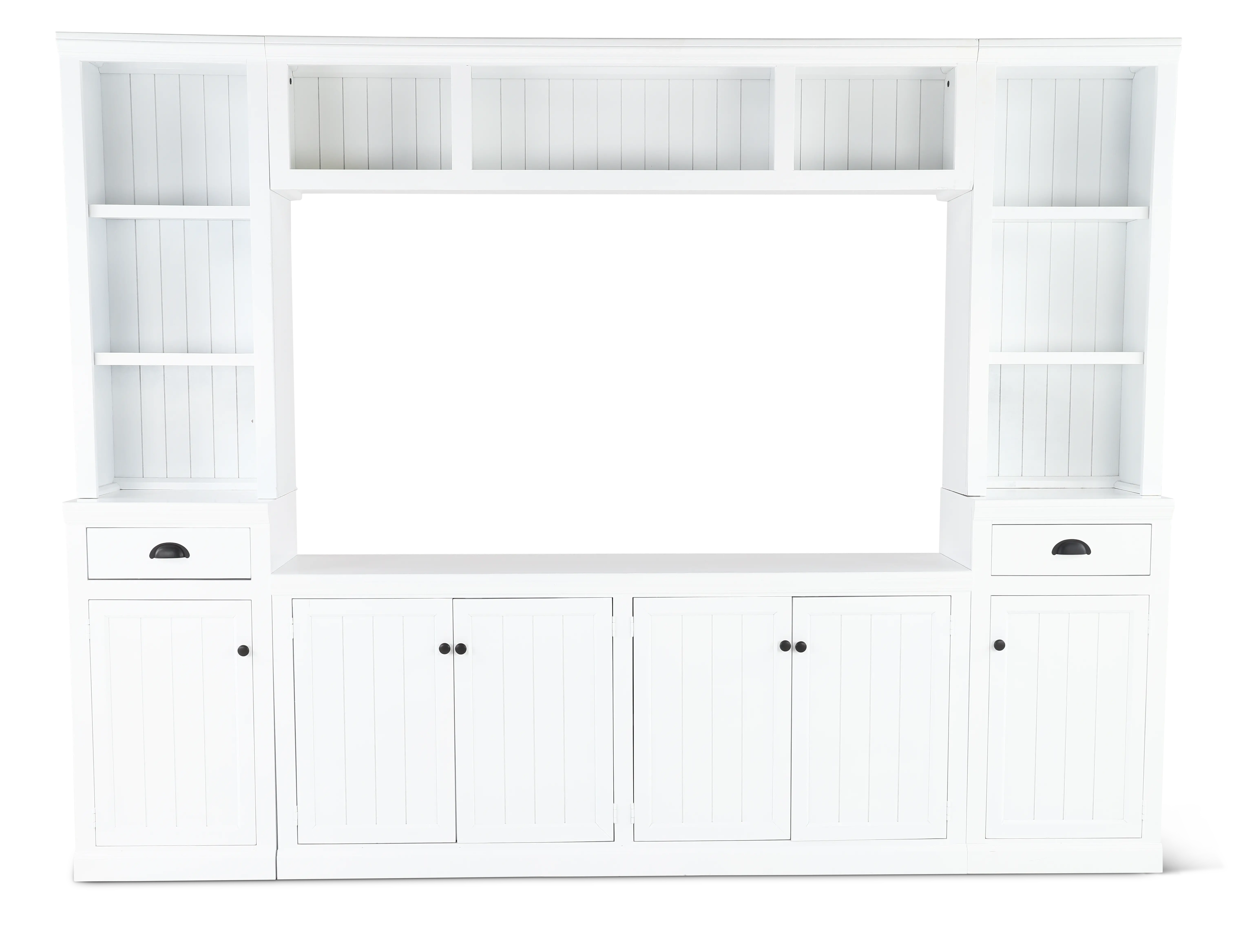 Riley White Entertainment Wall-1