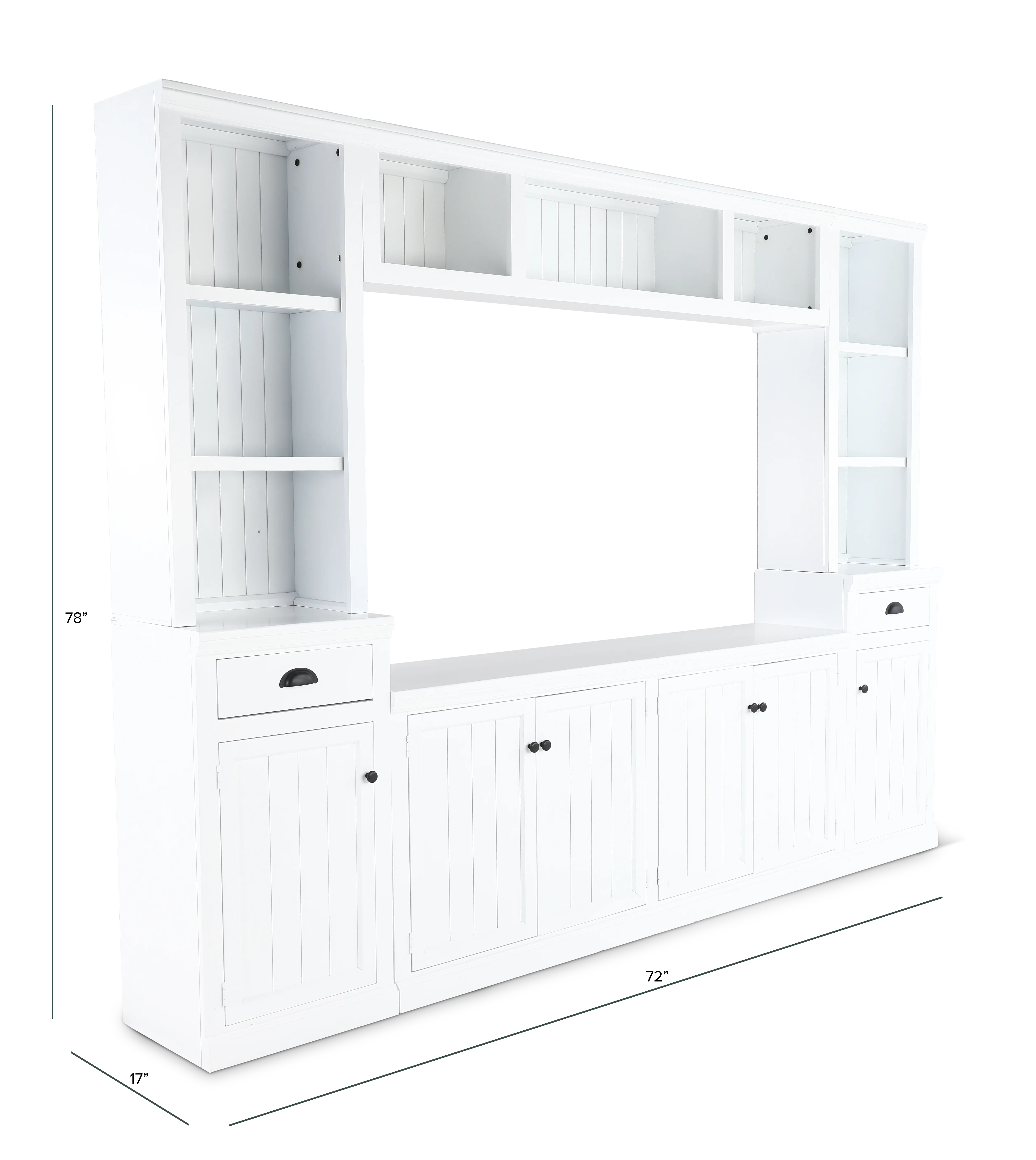 Riley White Entertainment Wall-3