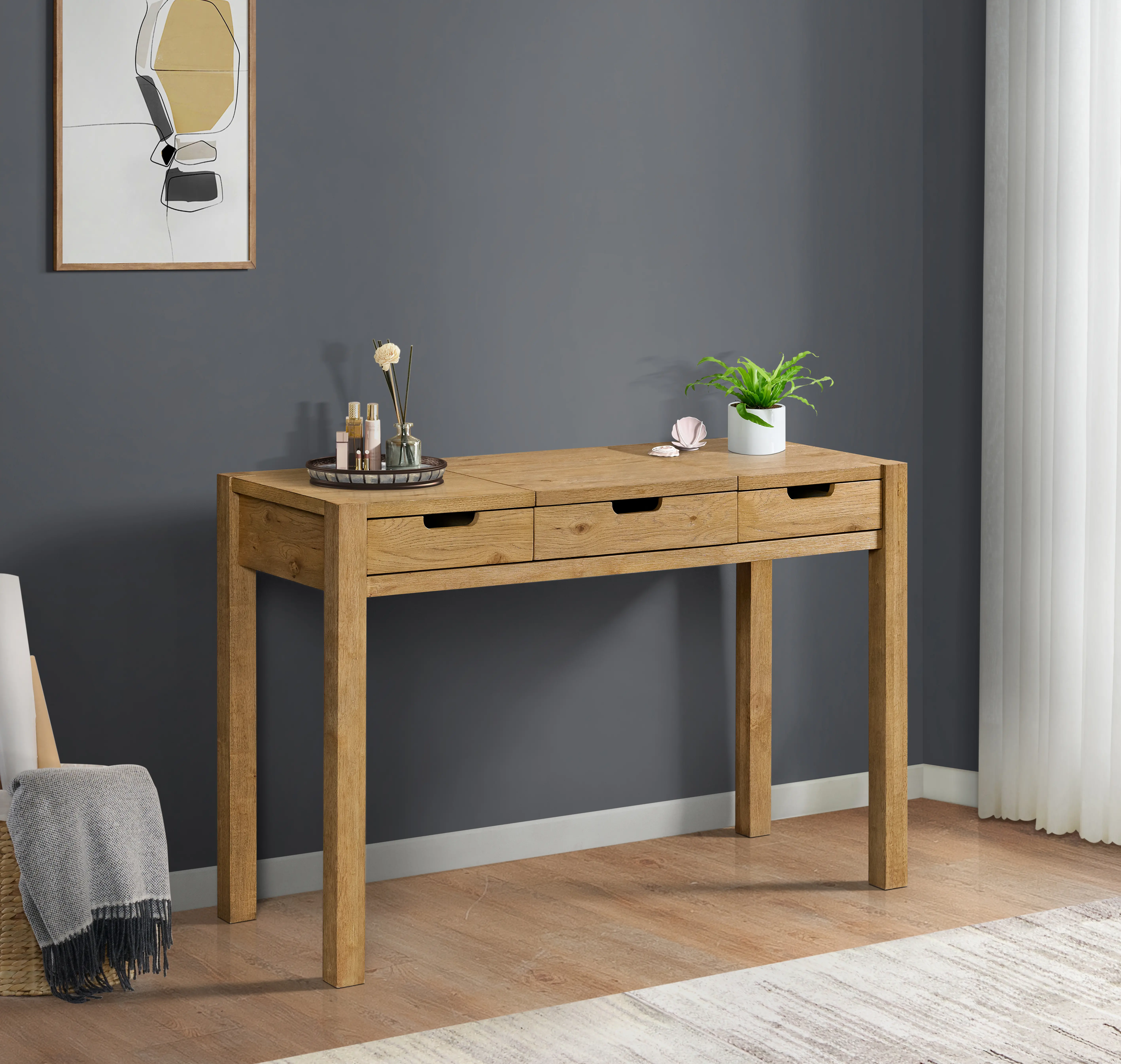 Boho Sandstone Vanity Desk-4