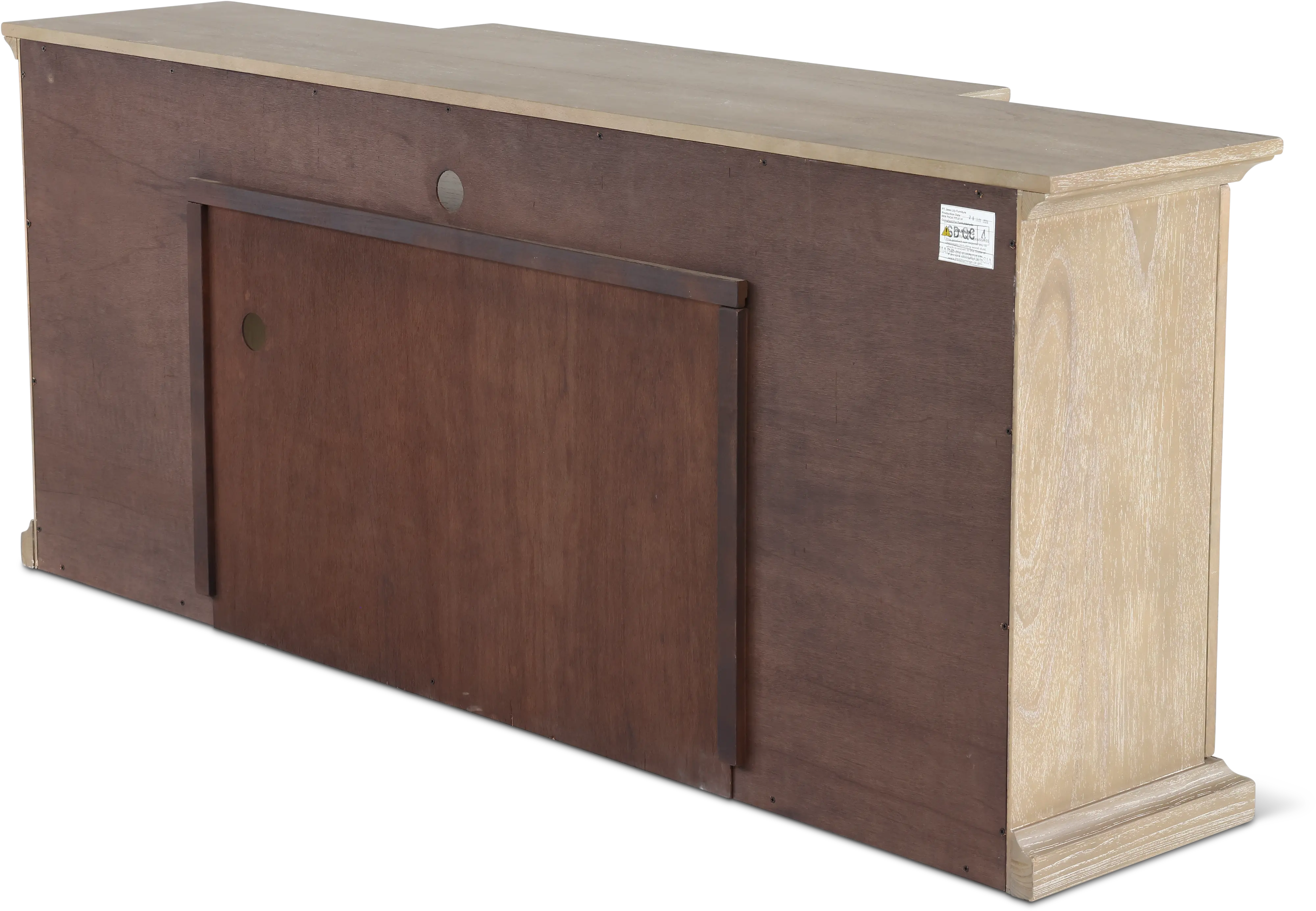 Maisons 72  Light Brown Fireplace TV Stand-7