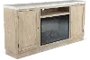 Rowan Brown 78  Fireplace TV Stand