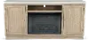 Rowan Brown 78  Fireplace TV Stand