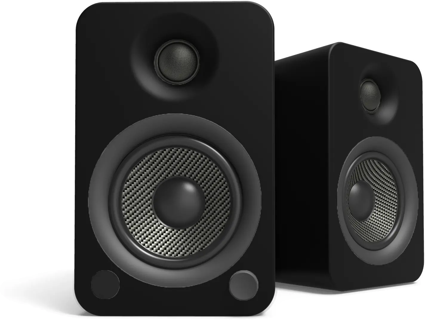 Kanto YU4 Powered Bookshelf Speakers with Bluetooth® and Phono Preamp - Matte Black, Pair-3