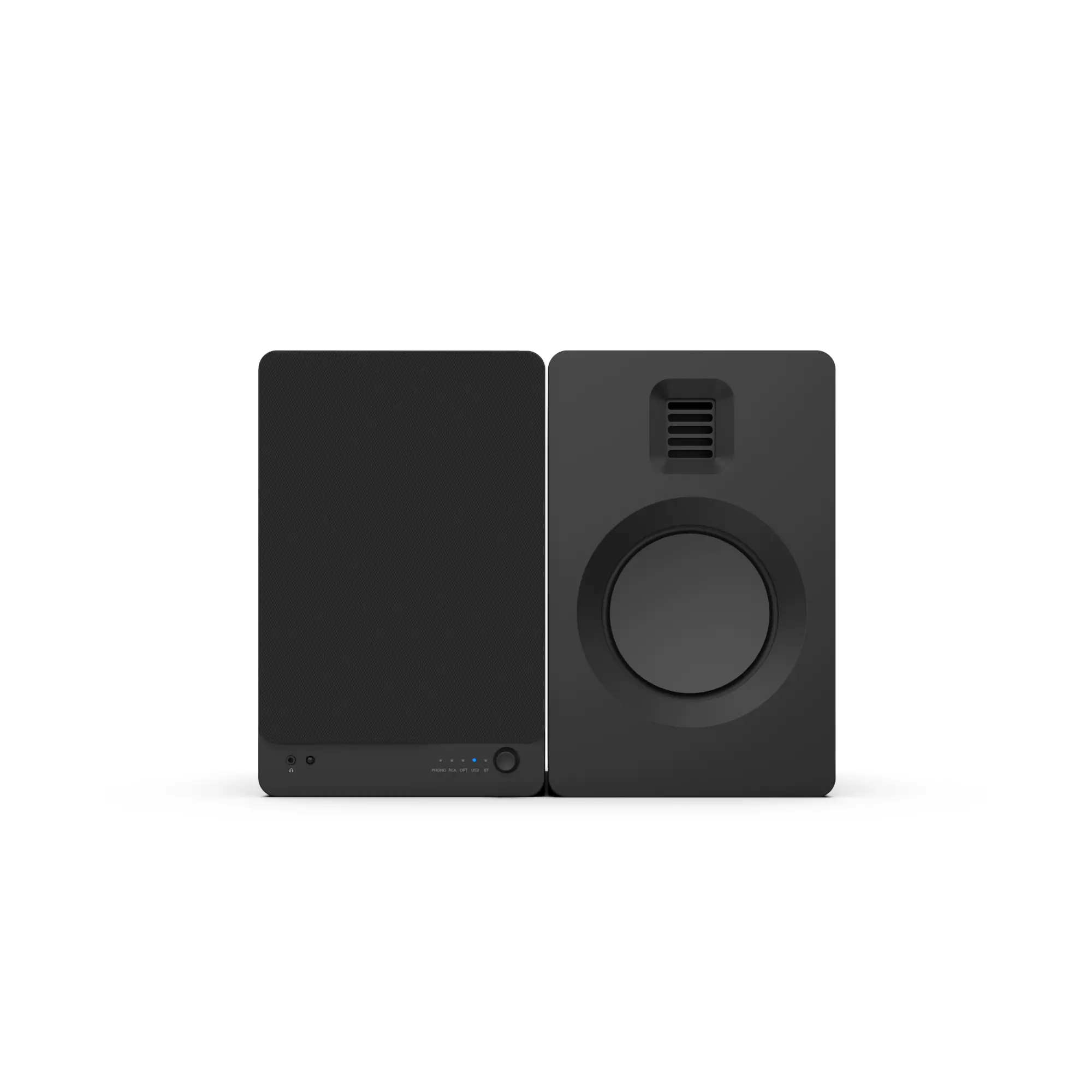 Kanto TUK Powered Bookshelf Speakers with Phono Pre-amp and Bluetooth - Matte Black, Pair-3