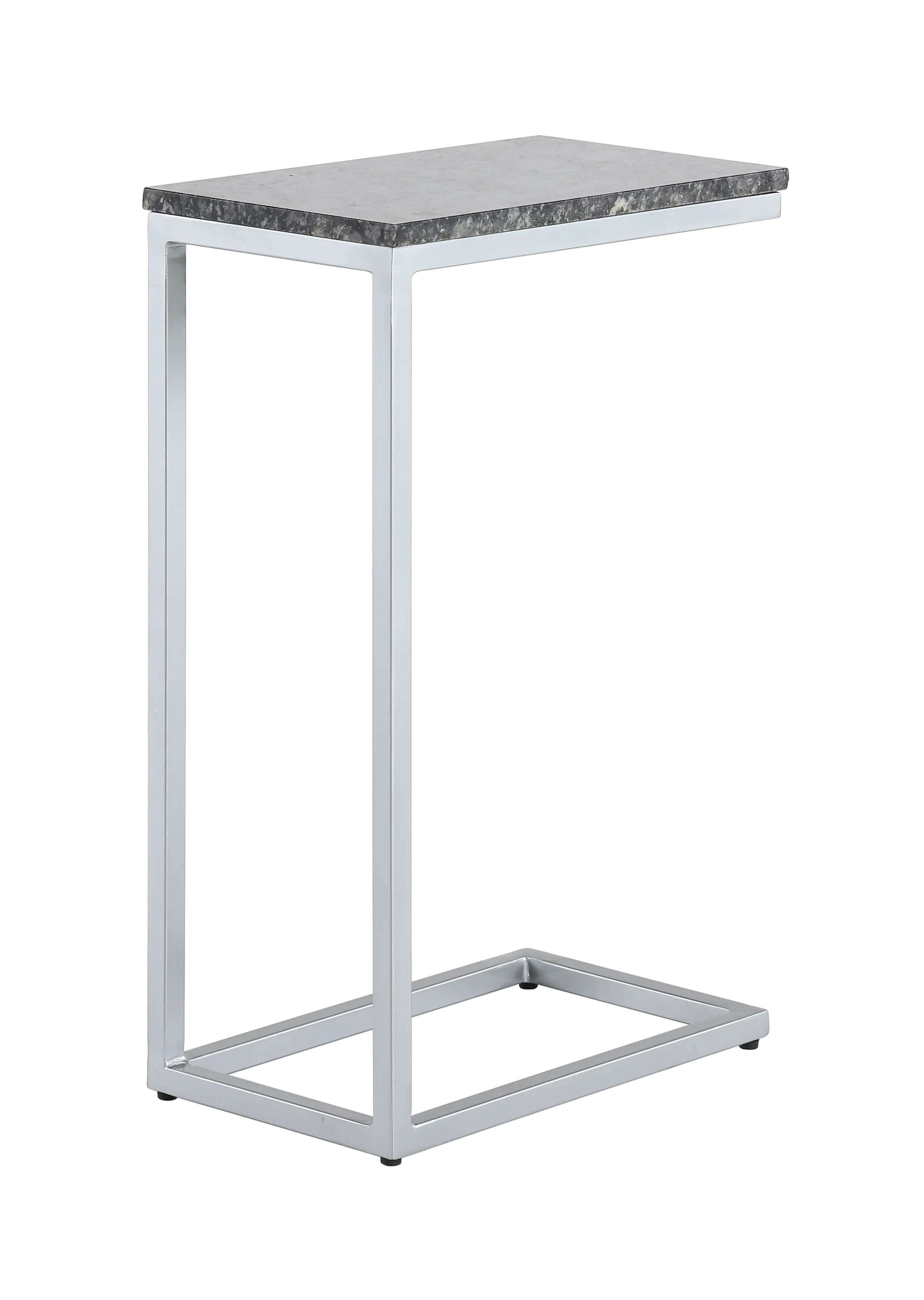 Nero Black Marble C-Shaped Side Table-1