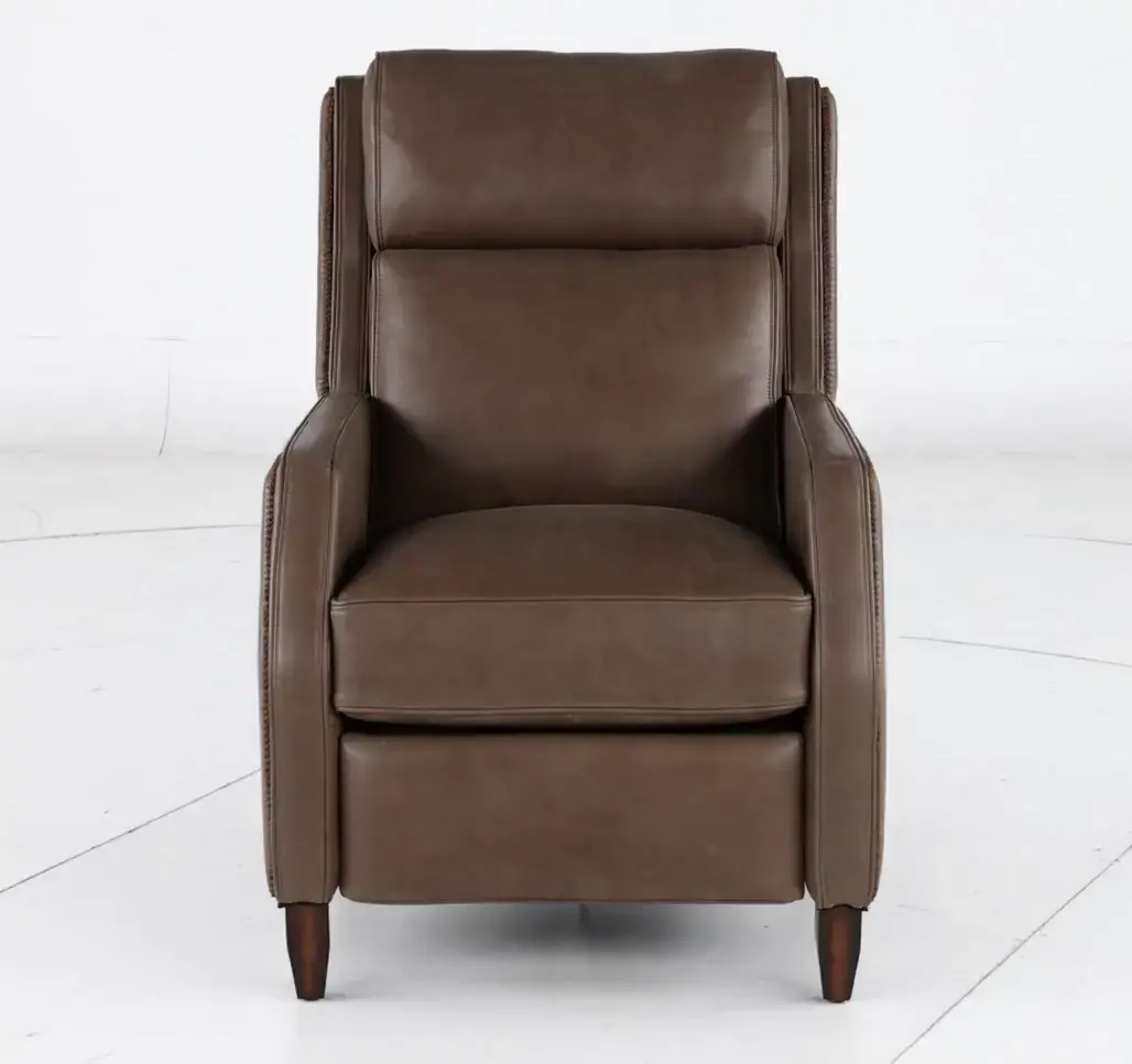 Bourbon Street Seal Dark Brown Leather Power Recliner-5