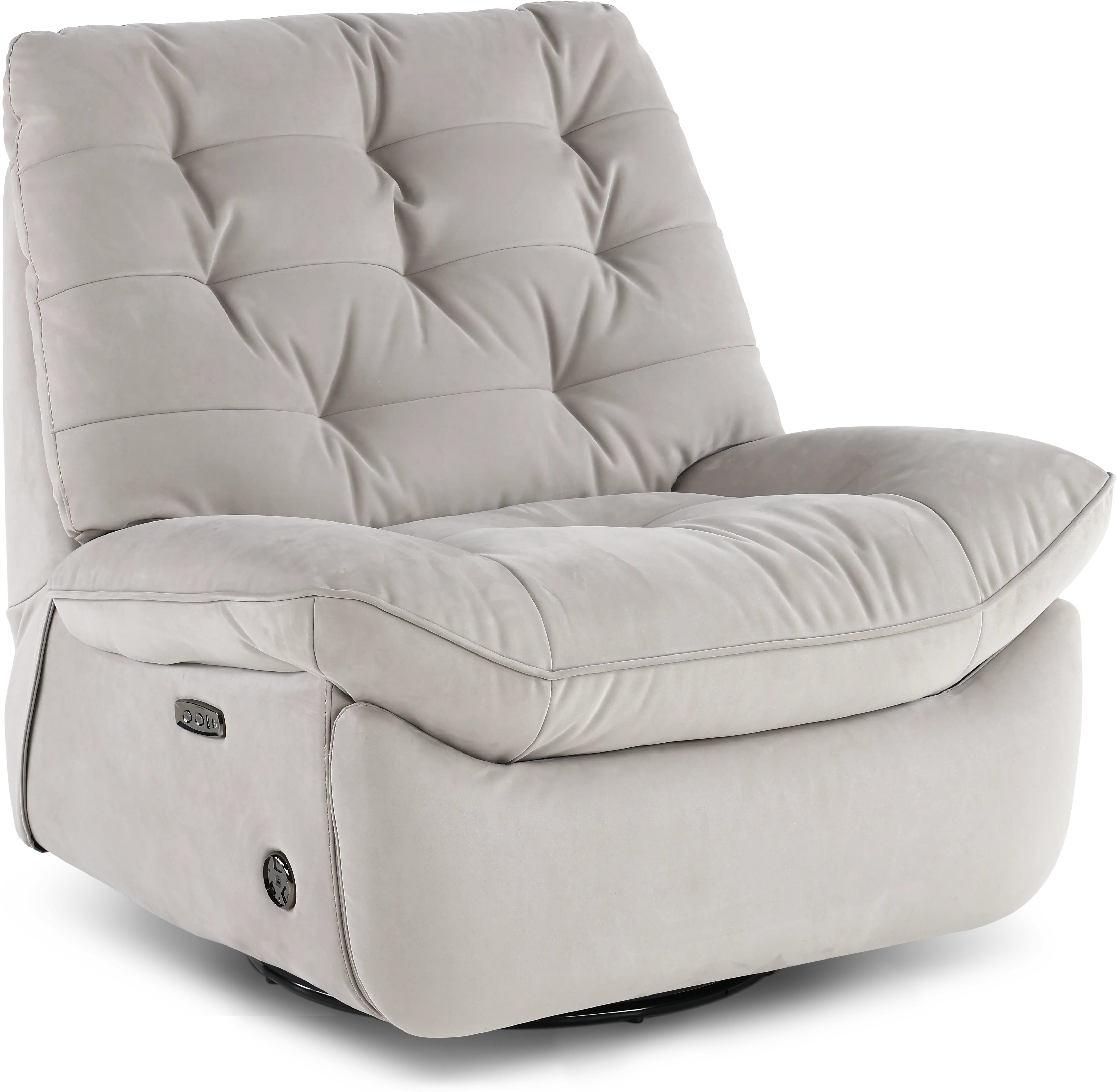 Chloe Light Gray Power Rocker Recliner-1