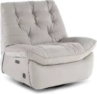 Chloe Light Gray Power Rocker Recliner