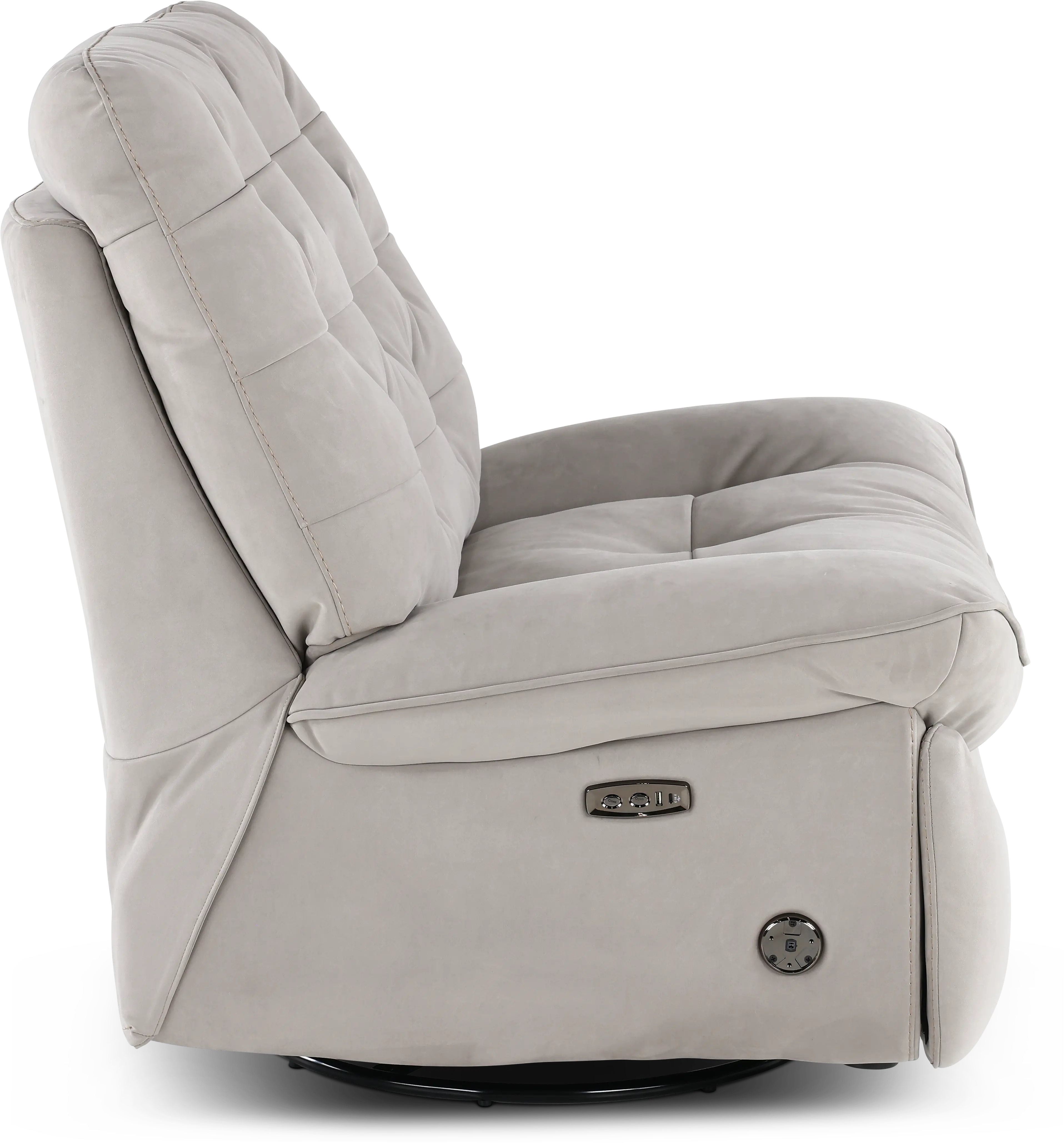 Chloe Light Gray Power Rocker Recliner-7