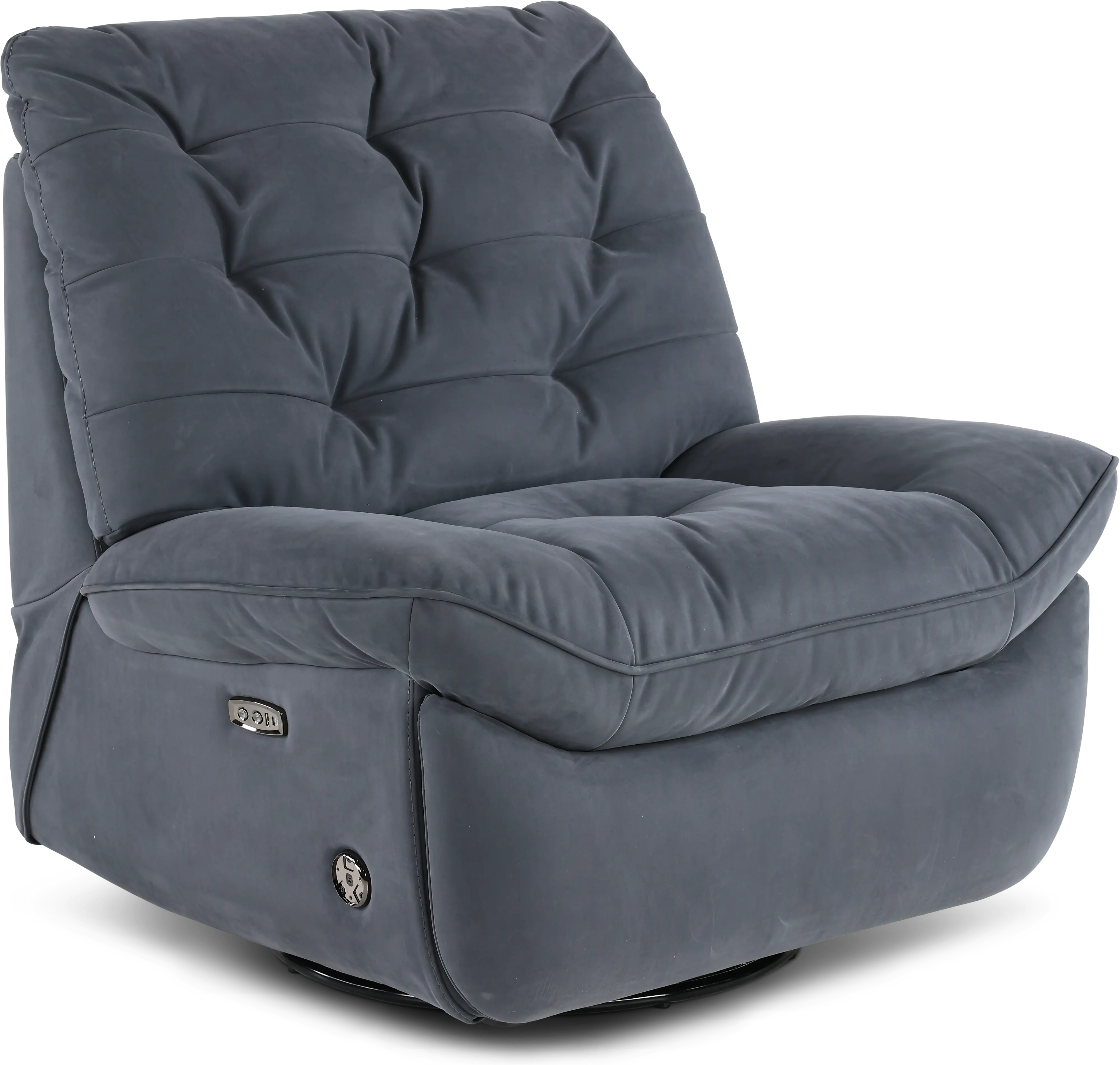 Chloe Steel Gray Power Rocker Recliner-1