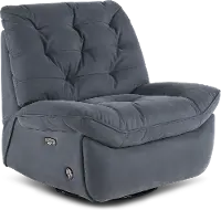 Chloe Steel Gray Power Rocker Recliner