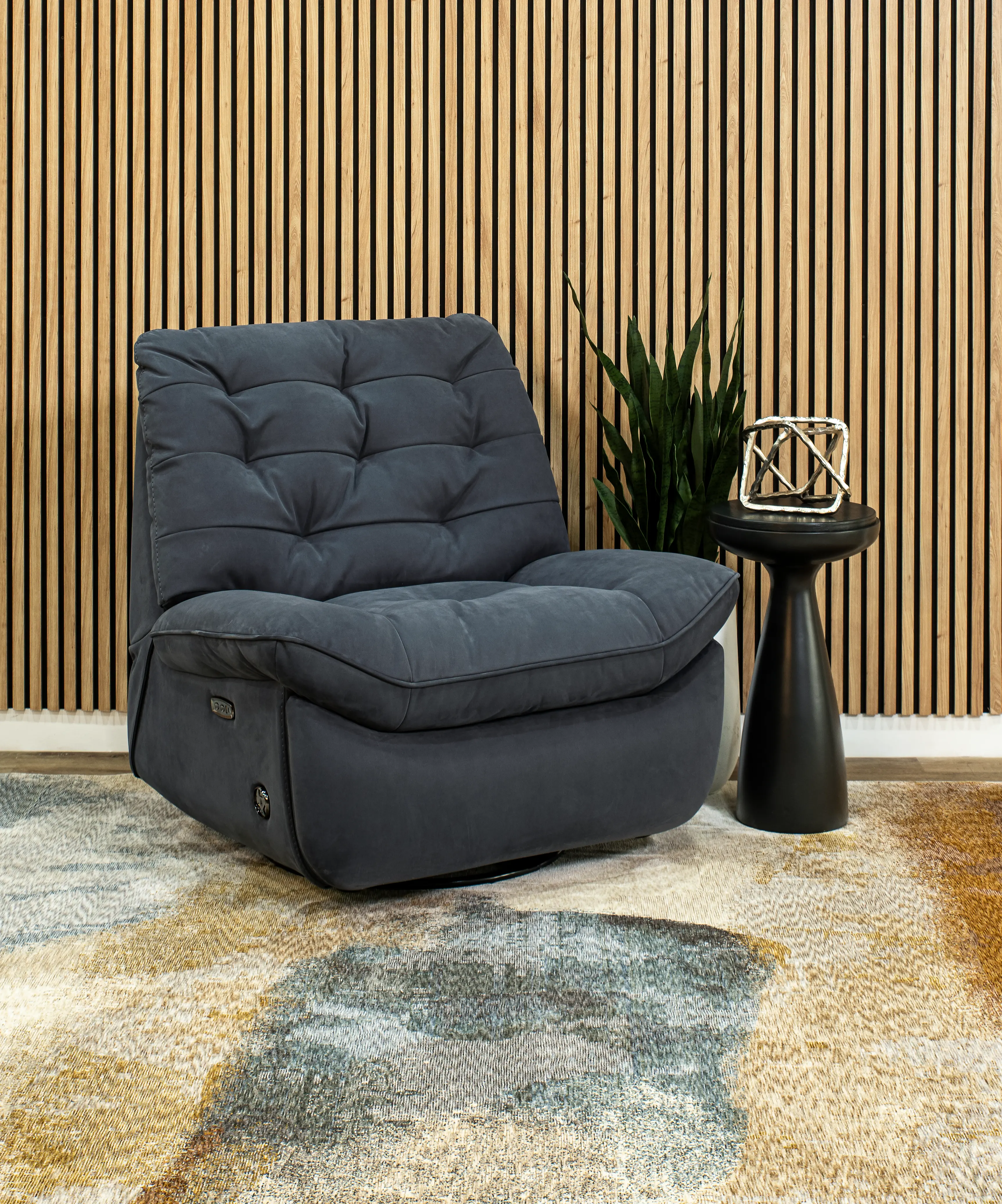 Chloe Steel Gray Power Rocker Recliner-2