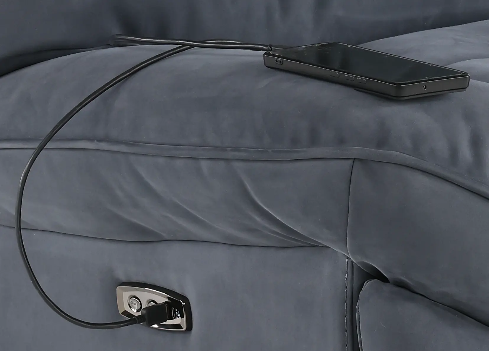 Chloe Steel Gray Power Rocker Recliner-9