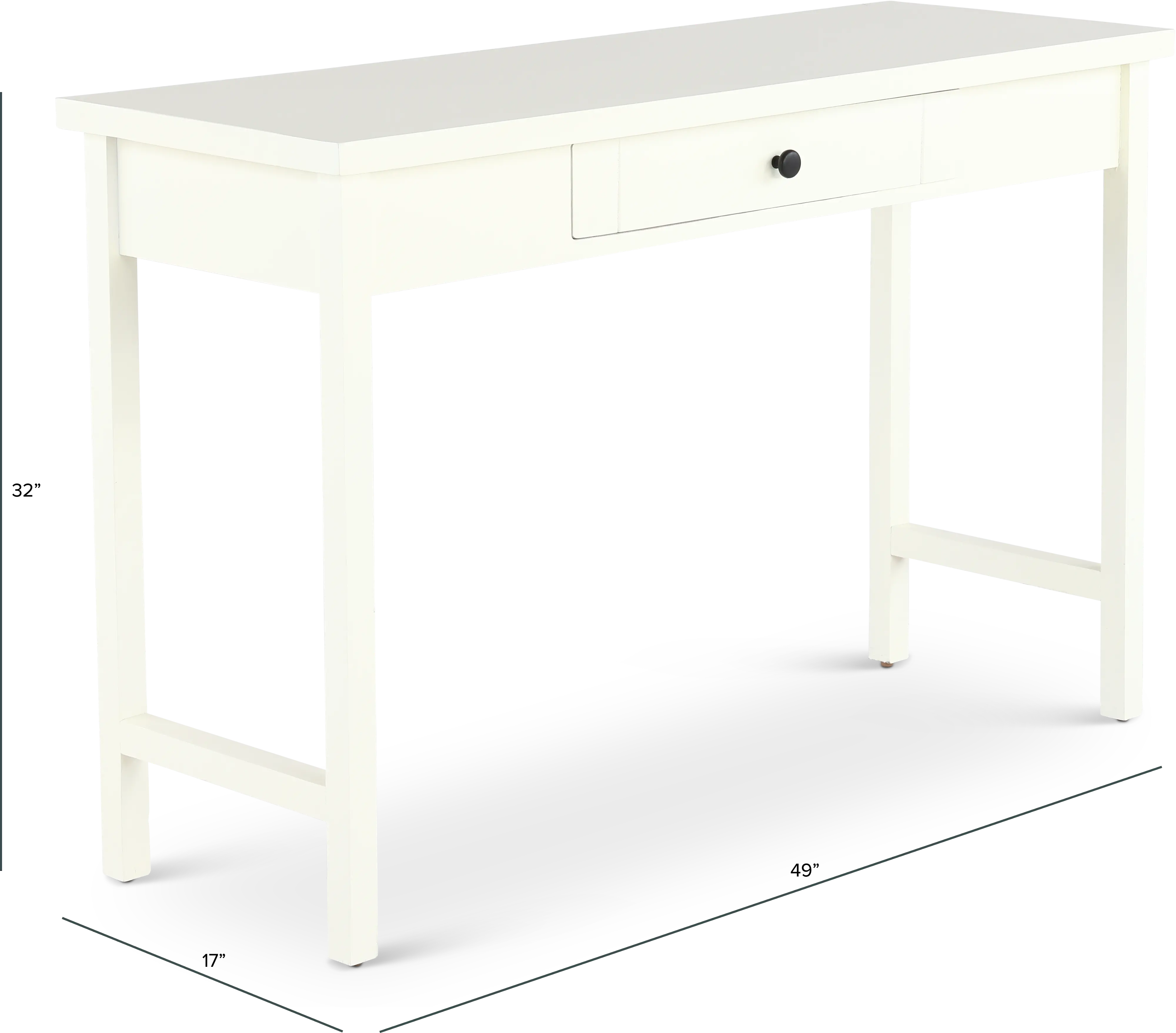 Elliott White Writing Desk-3