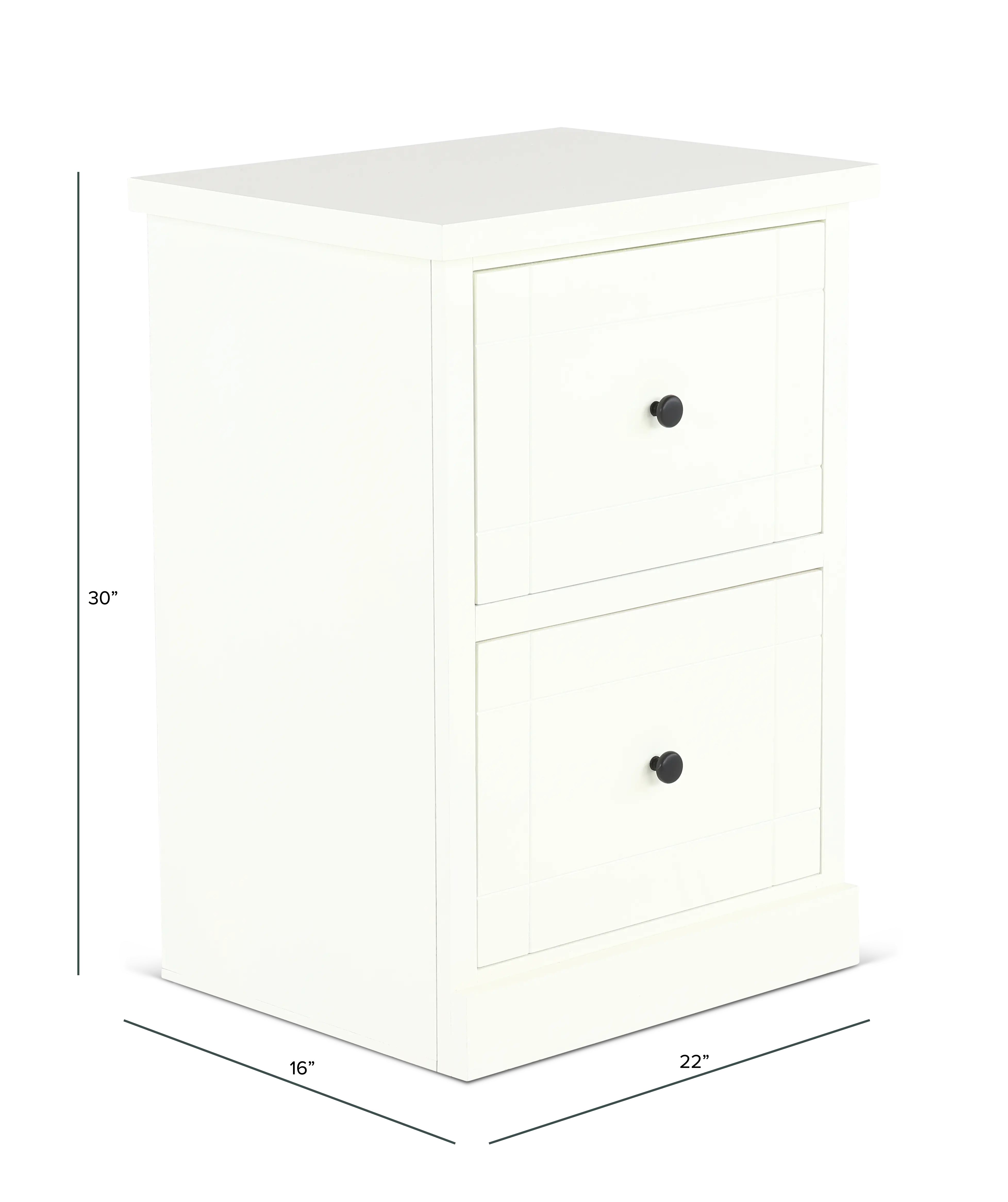 Elliott White File Cabinet-3