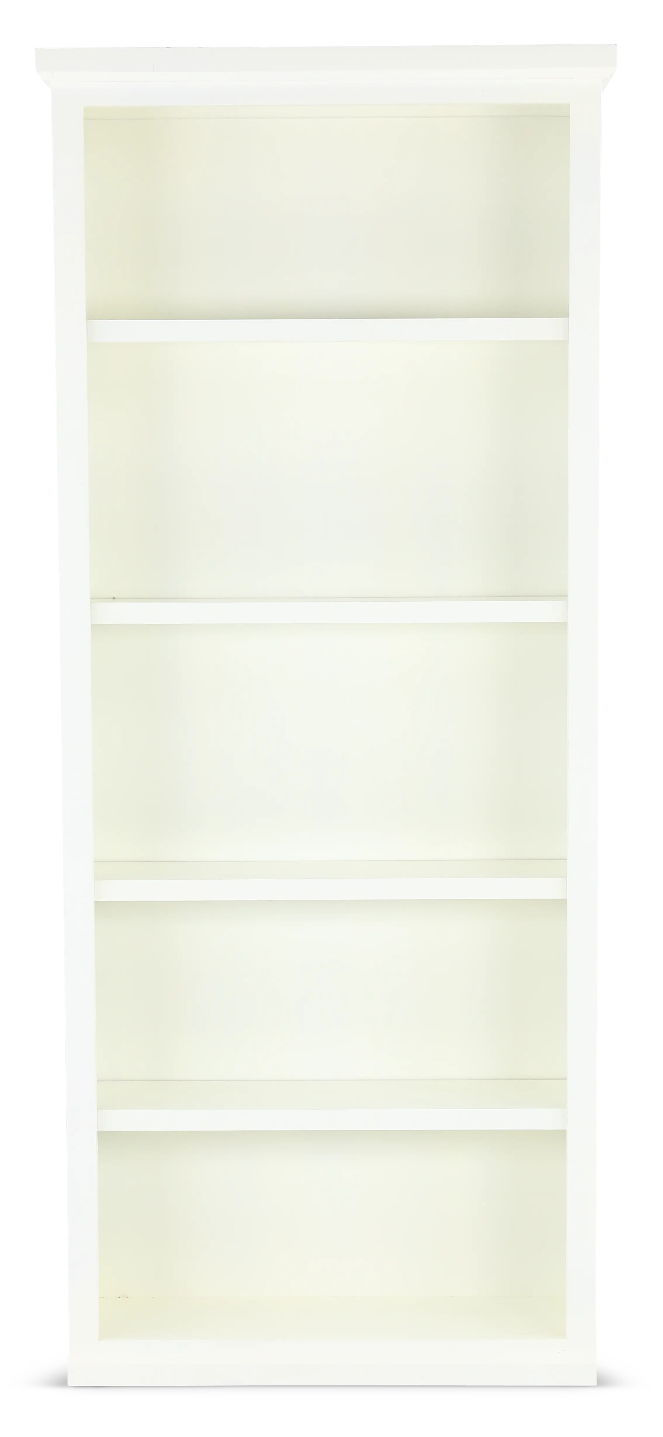 Elliott White 4-Shelf Bookcase-1