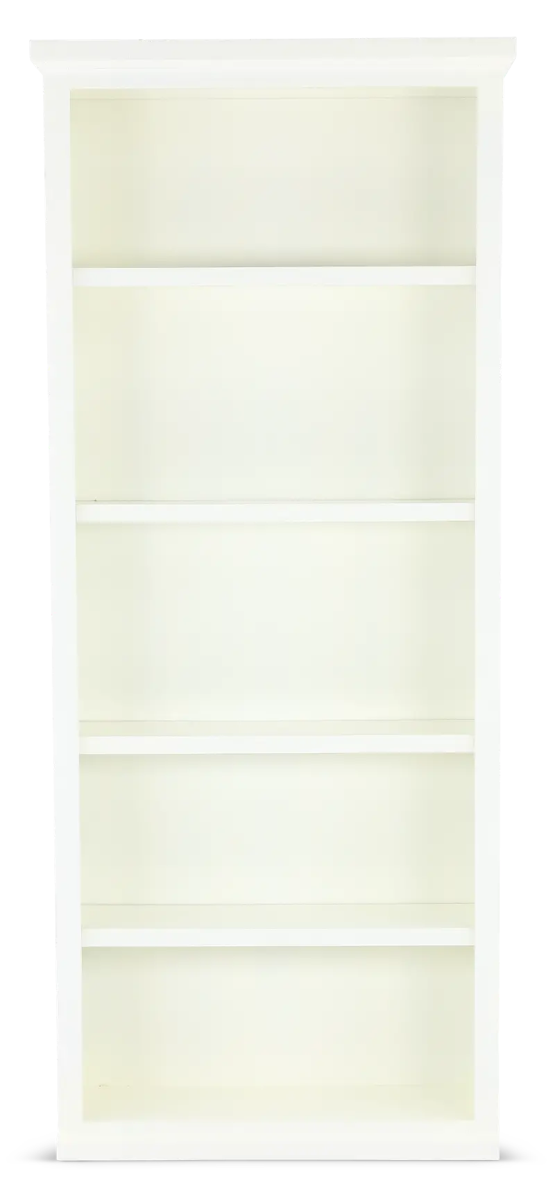 Elliott White 4-Shelf Bookcase