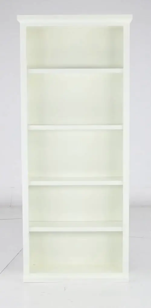 Elliott White 4-Shelf Bookcase-4