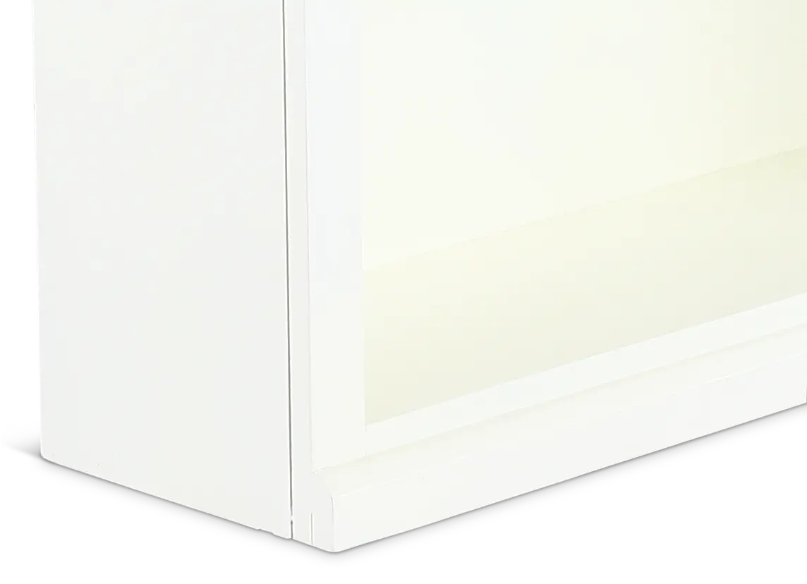 Elliott White 4-Shelf Bookcase-6