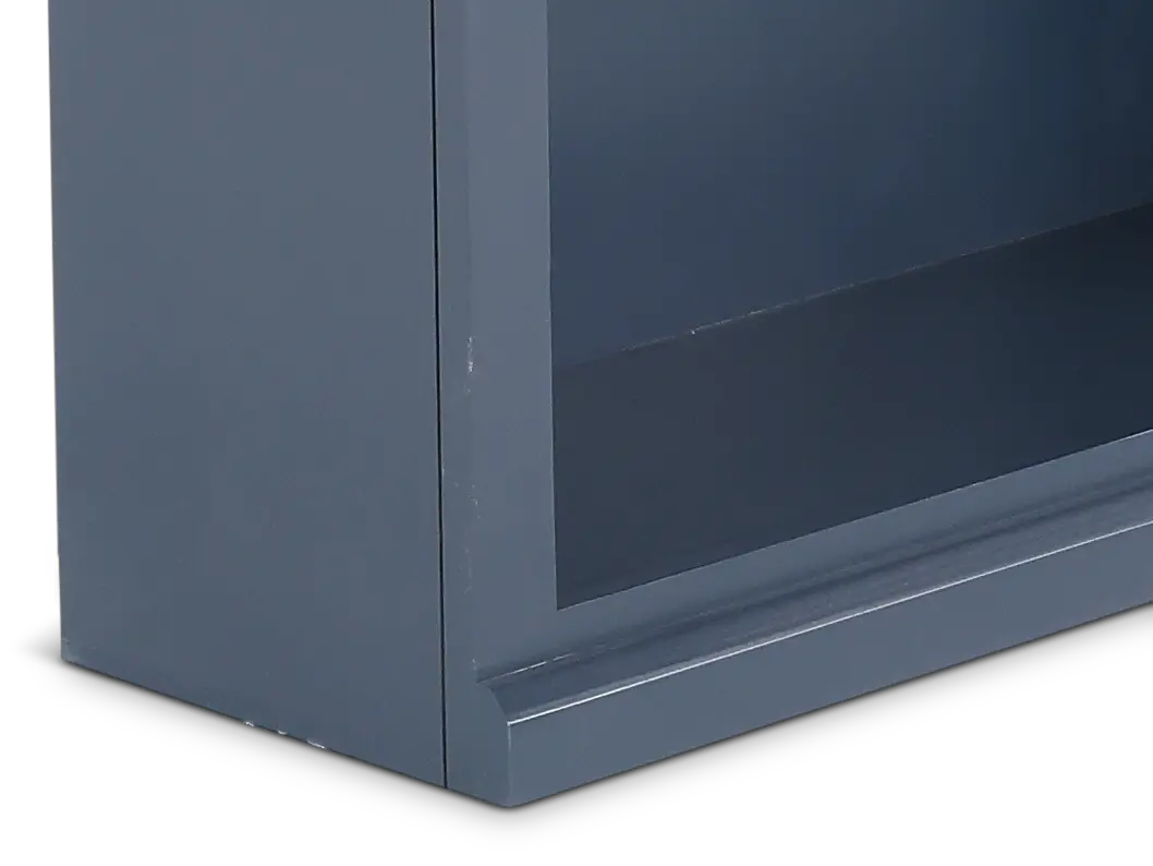 Elliott Blue 4-Shelf Bookcase-4