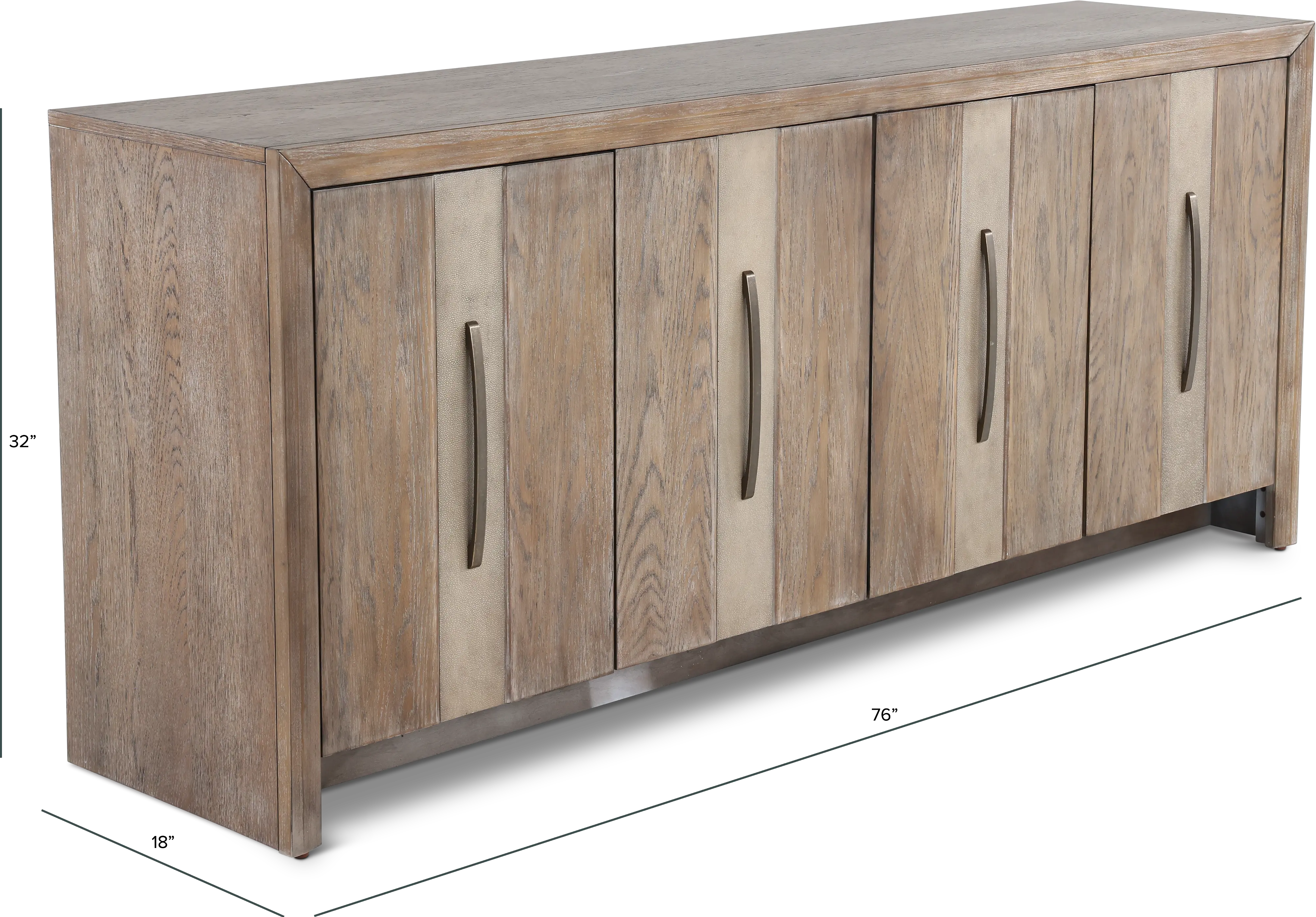 2219-AC1000 Lafayette Brown 76  TV Stand-3