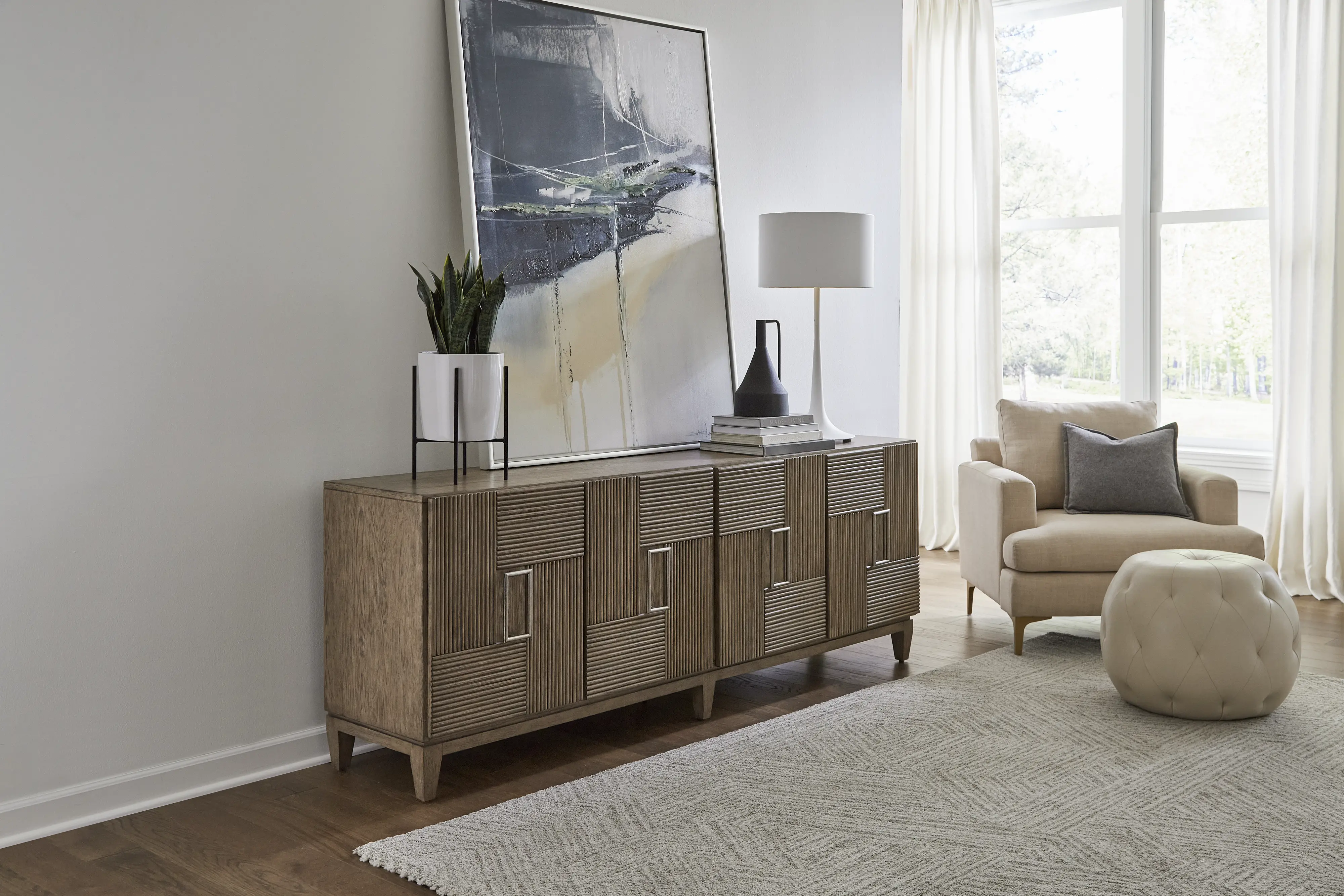 302-TV82 Serenity Brown 82  TV Stand-10