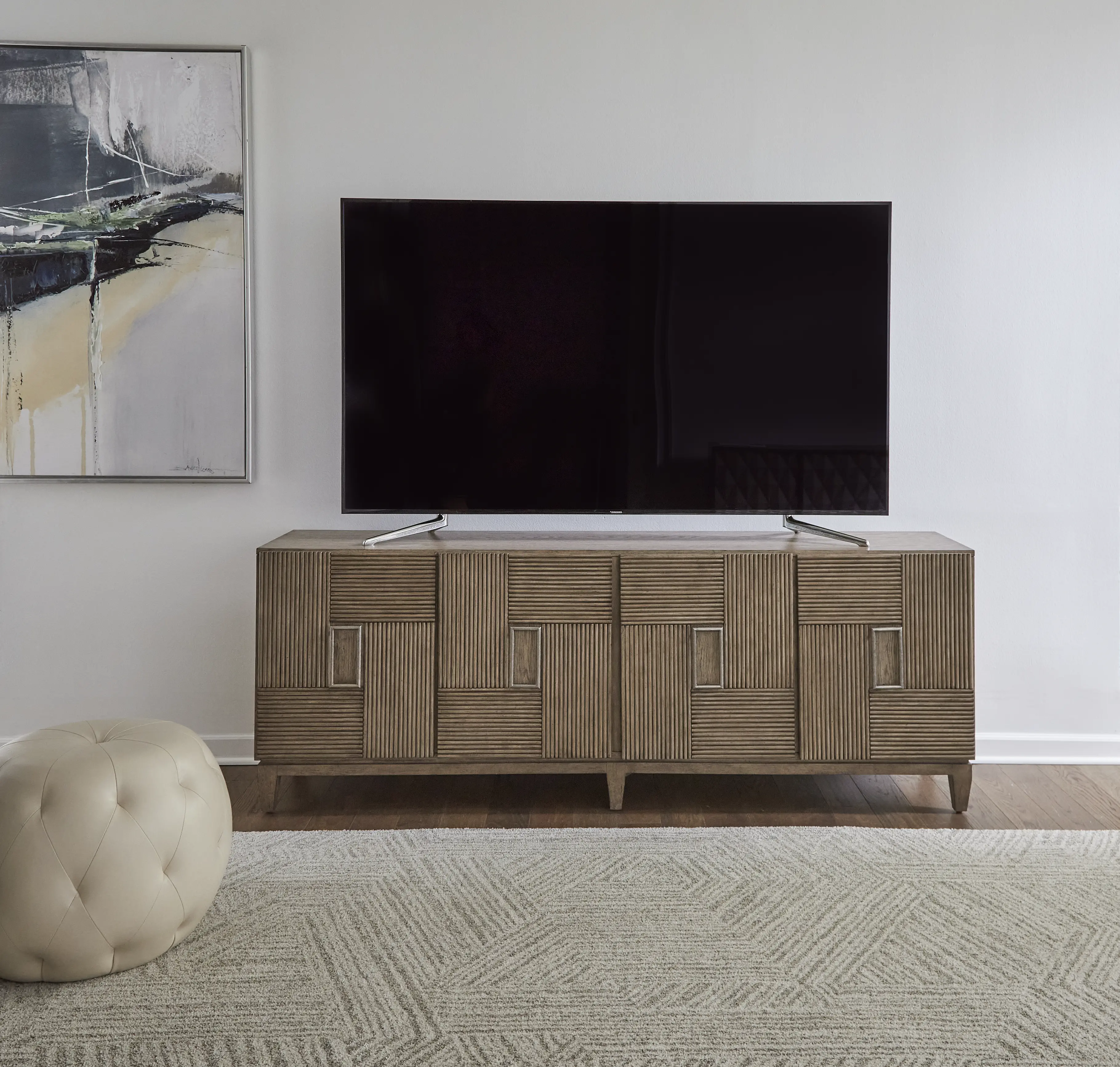 302-TV82 Serenity Brown 82  TV Stand-2