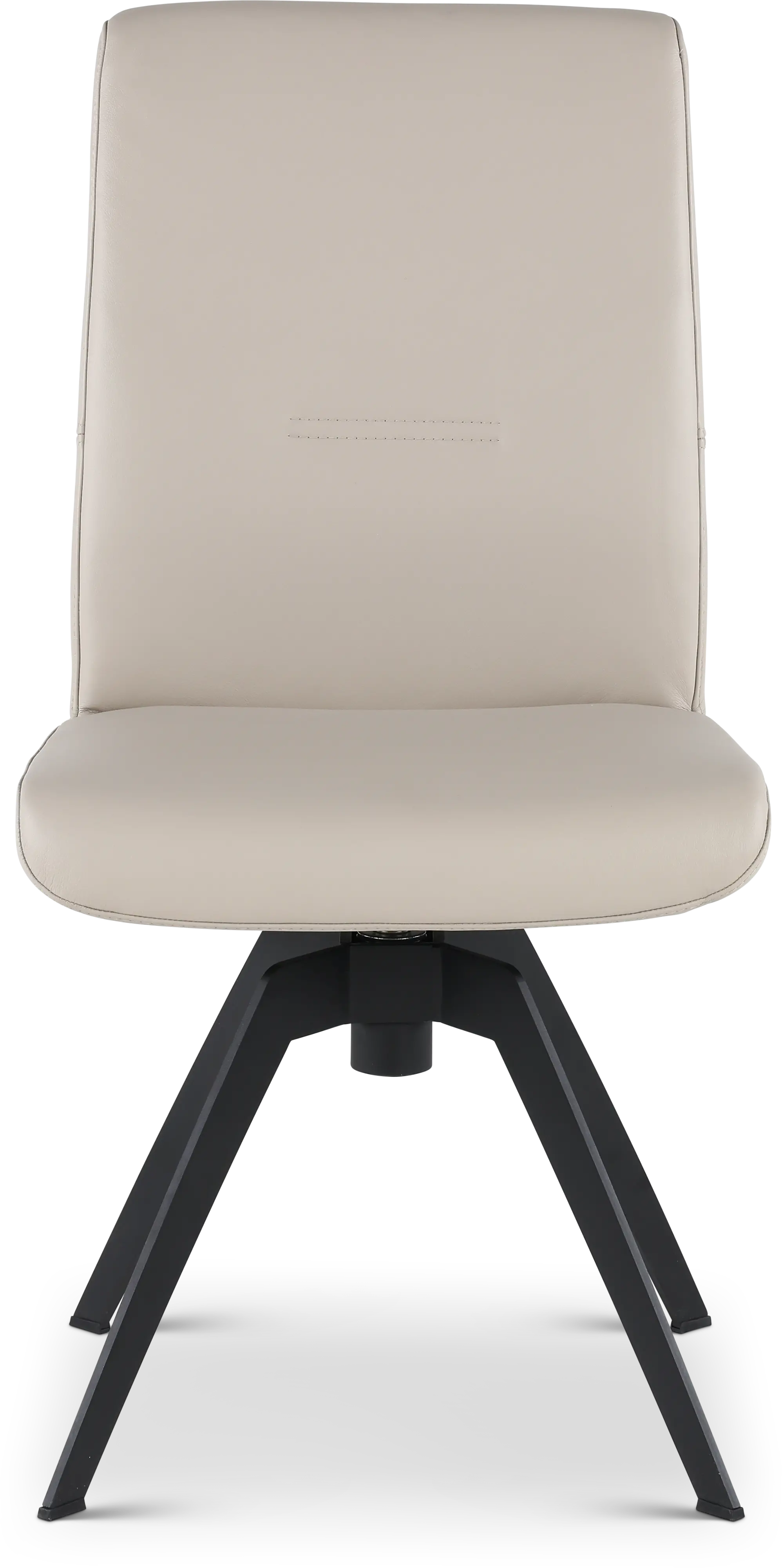 Hygge White Leather Swivel Dining Chair-2
