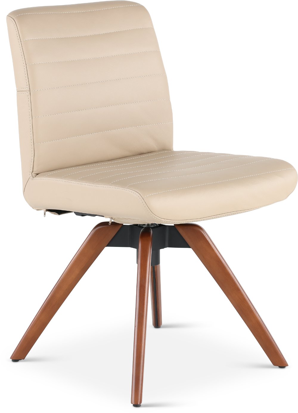 Hygge Sandstone Leather Swivel Dining Chair