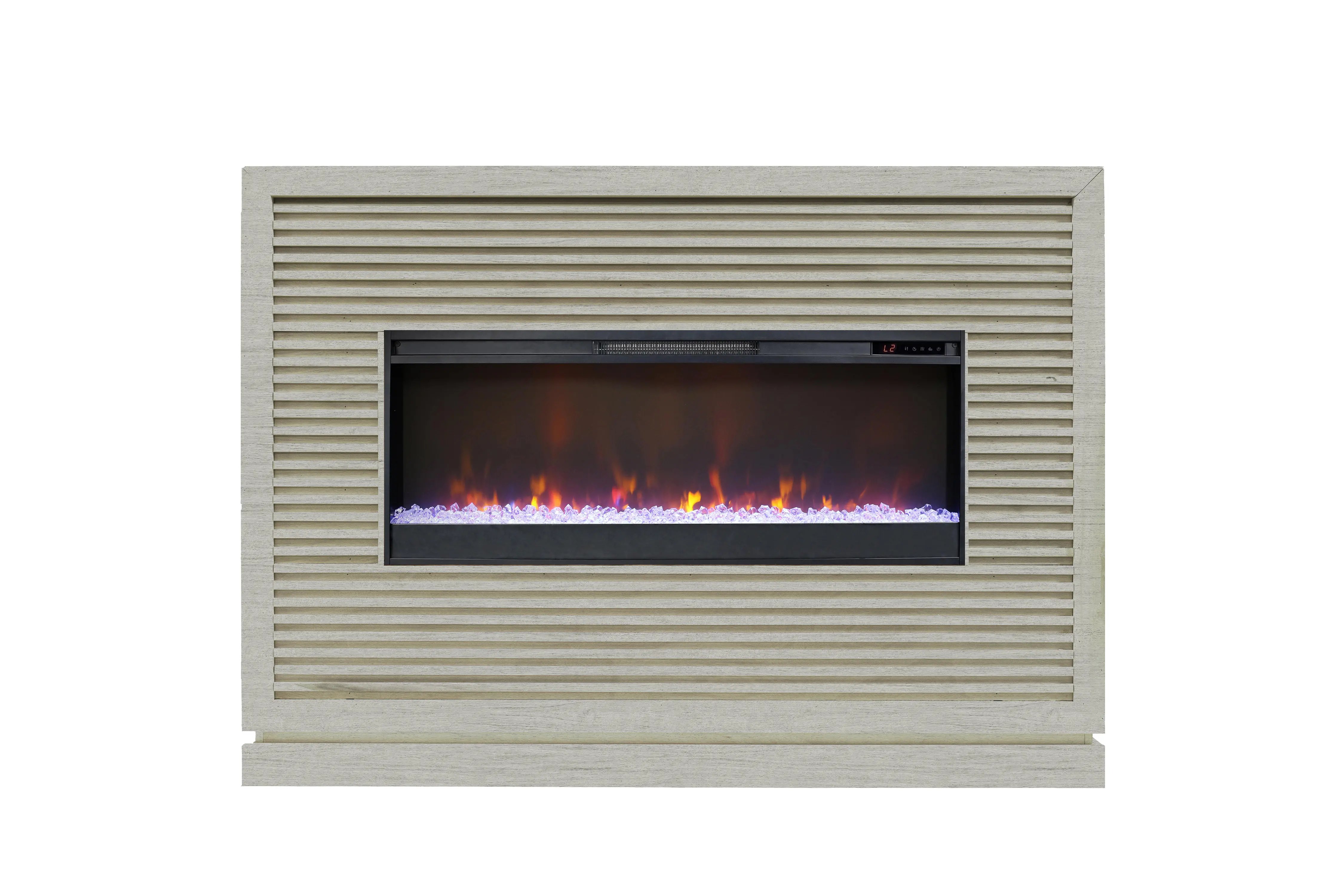 Riviera Gray Fireplace Mantel-2