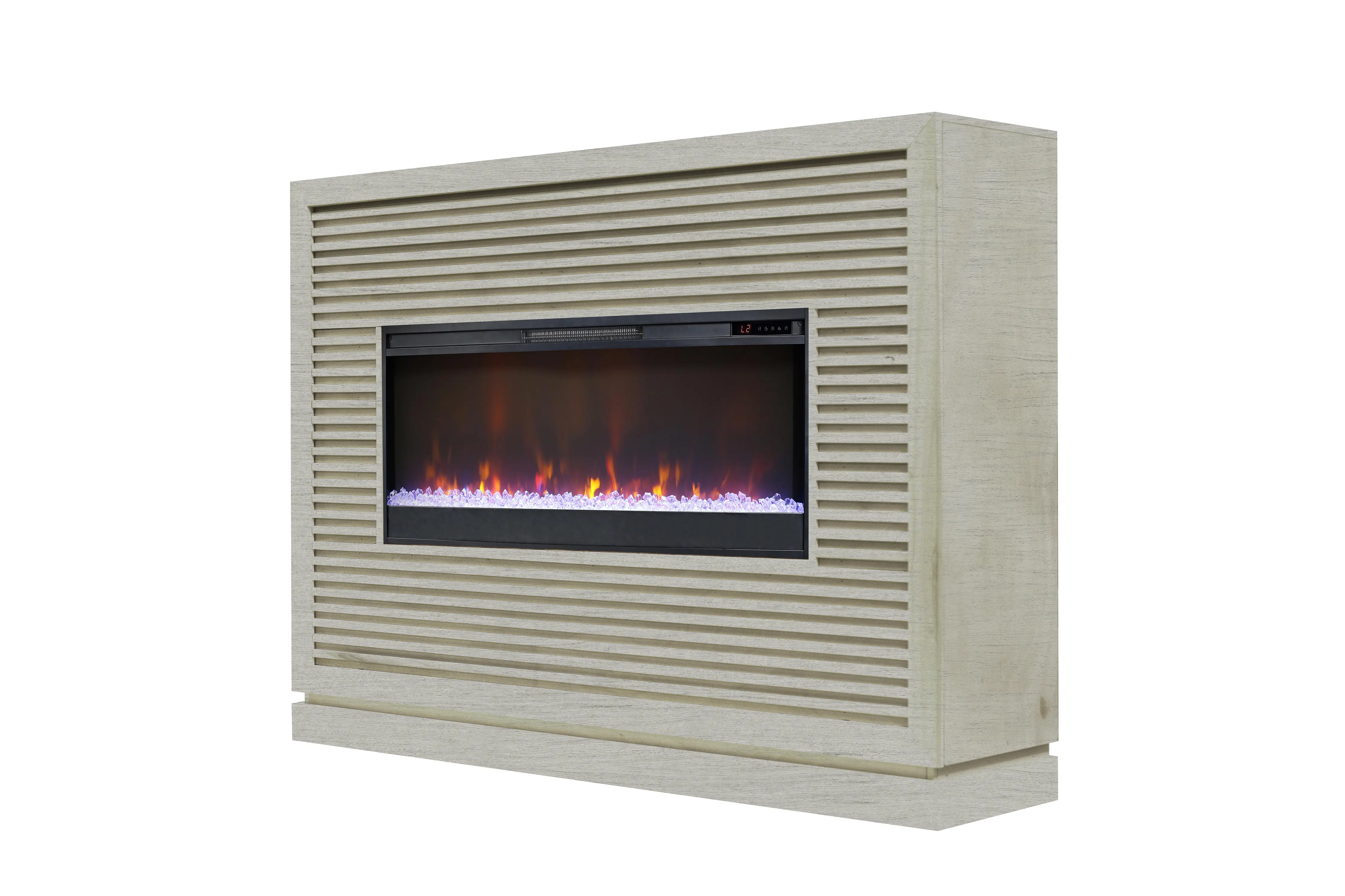 Riviera Gray Fireplace Mantel-4