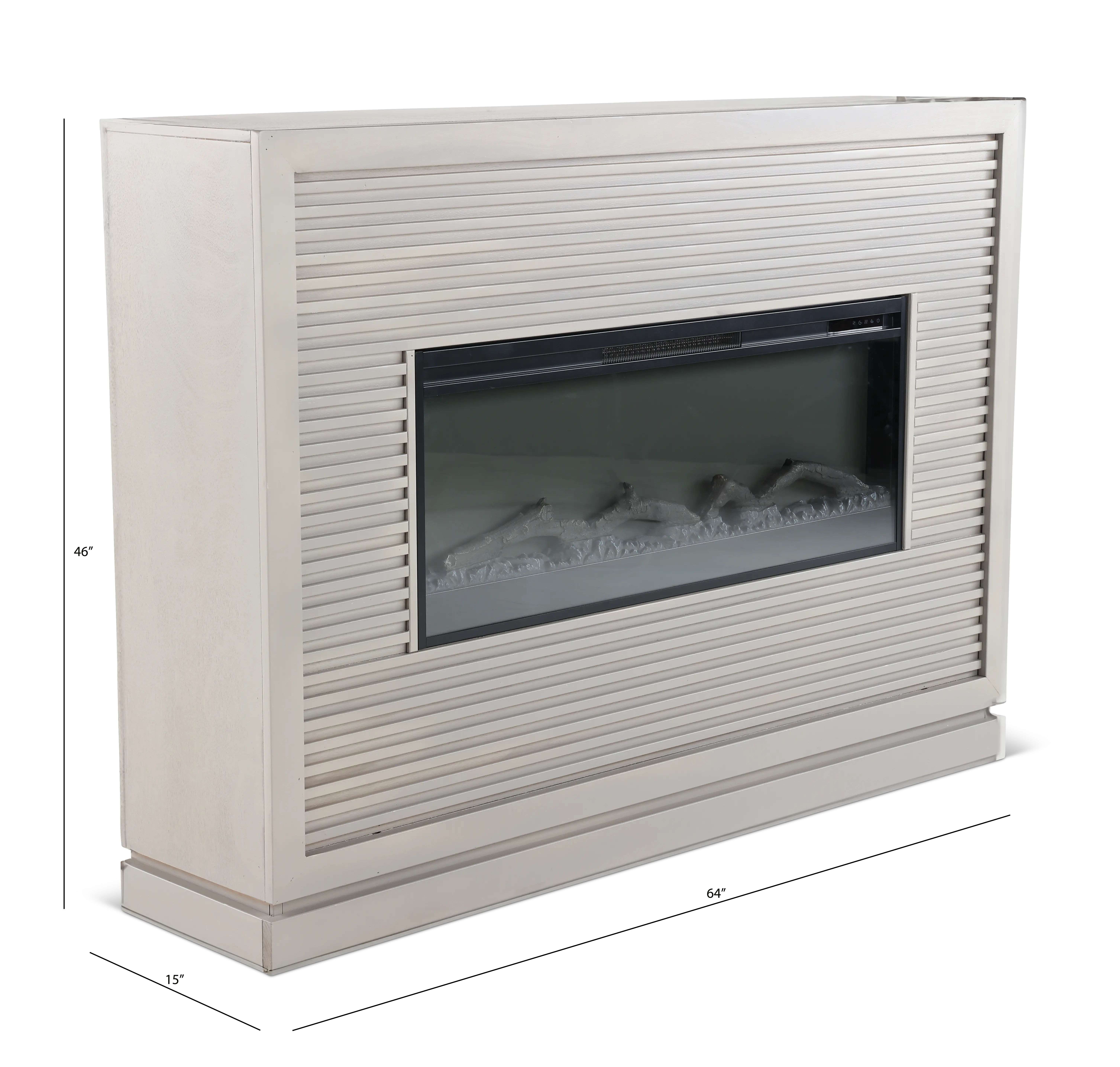 Riviera Gray Fireplace Mantel-3