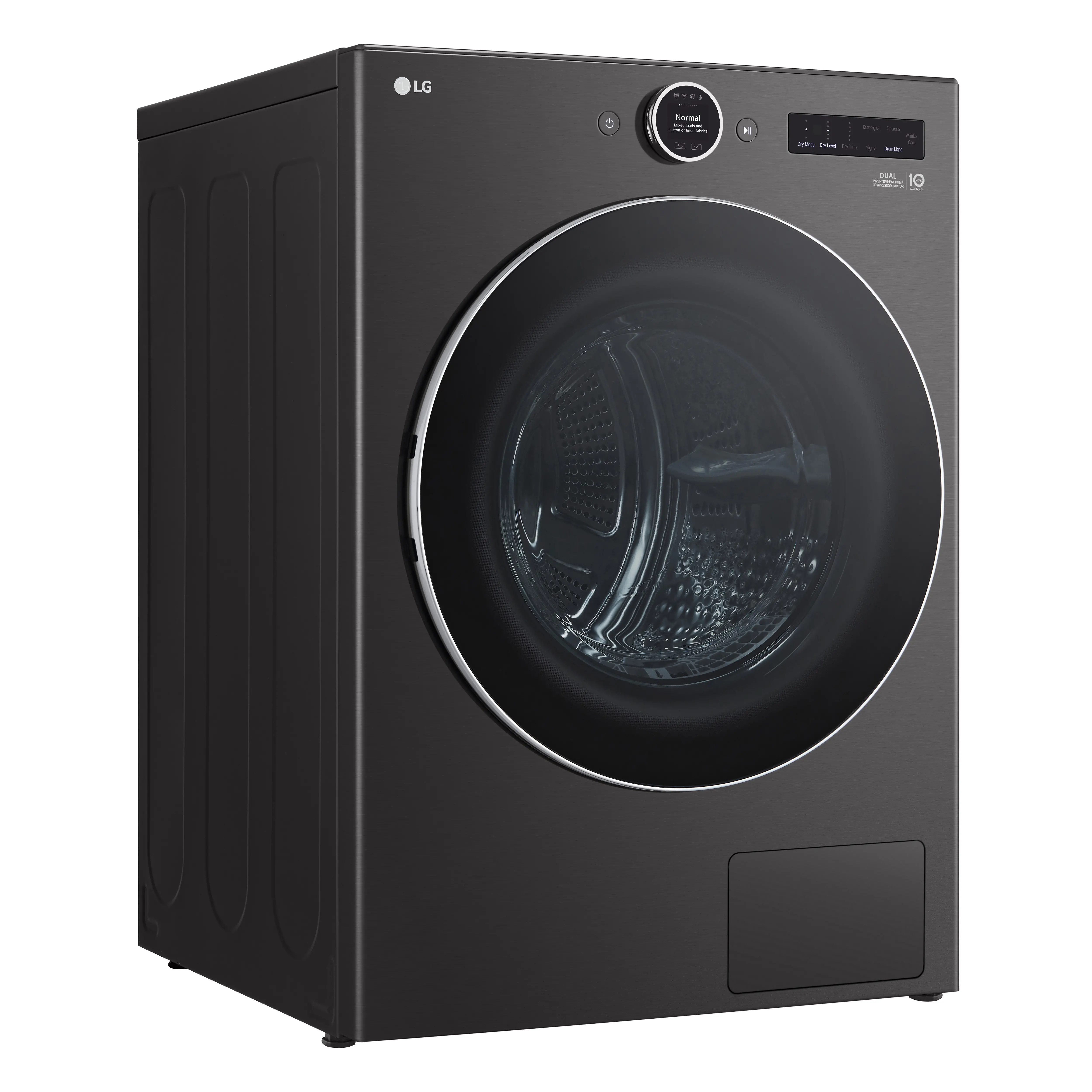 DLHC5502B LG 7.8 Cu Ft Smart Electric Ventless Dryer - Black Steel-11