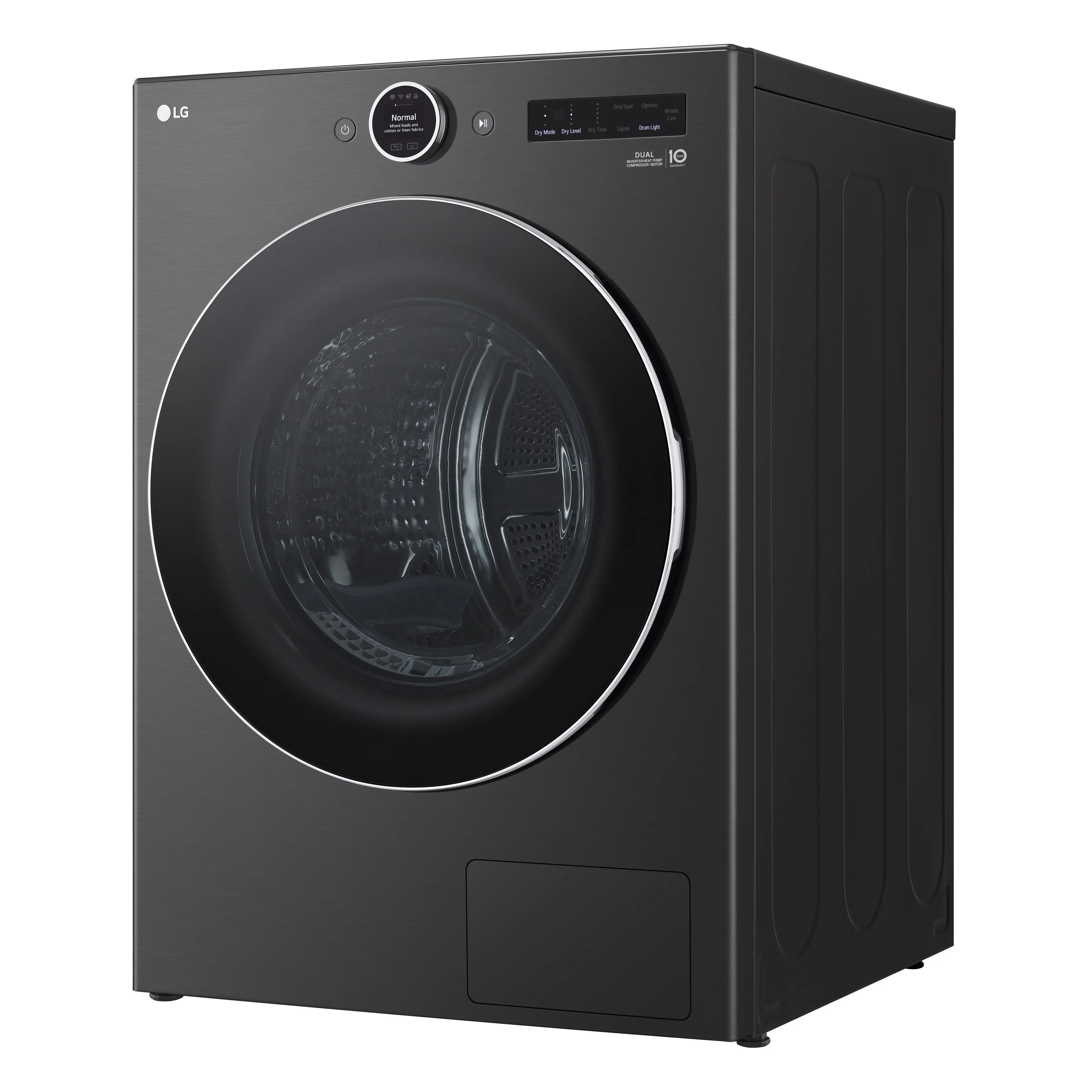 DLHC5502B LG 7.8 Cu Ft Smart Electric Ventless Dryer - Black Steel-12