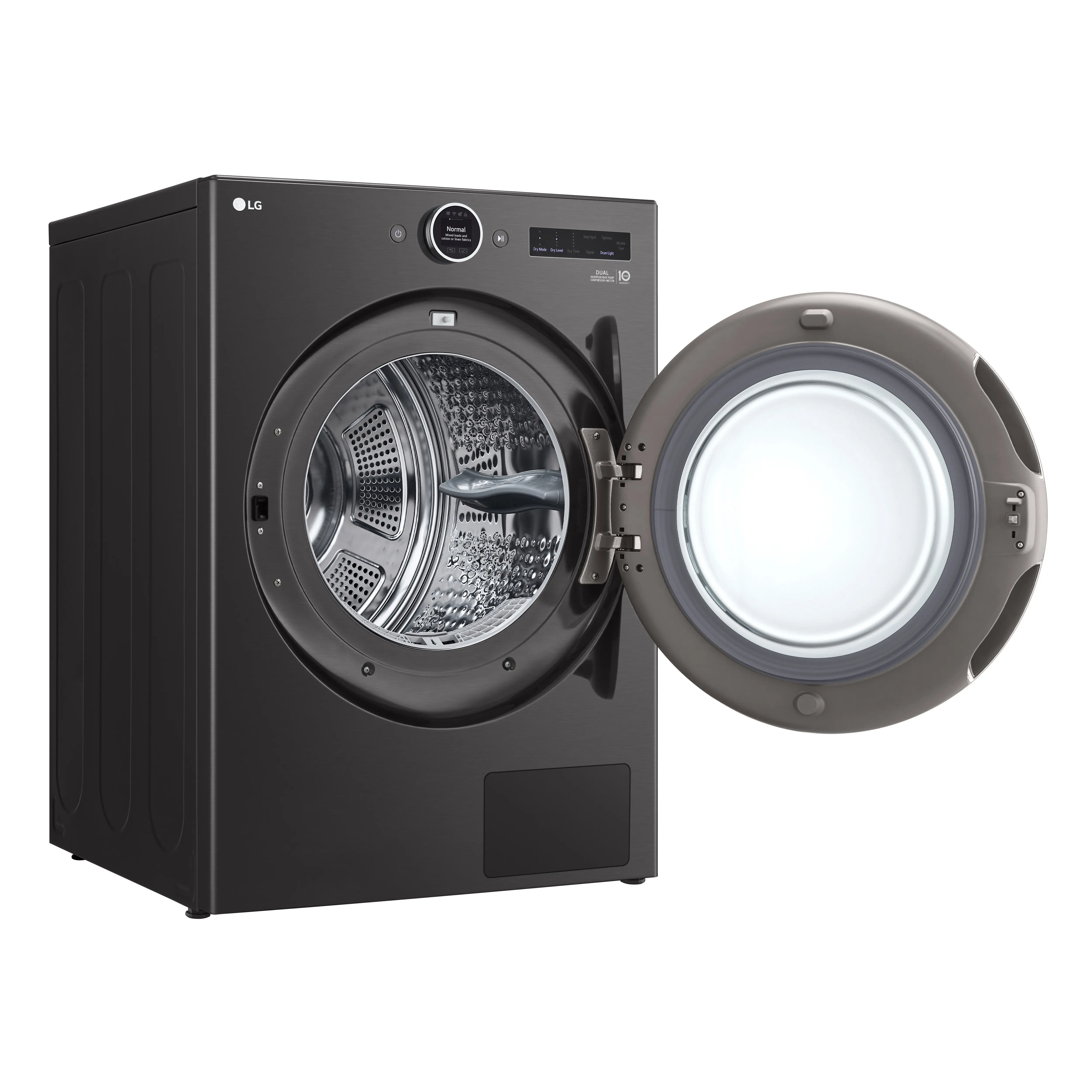 DLHC5502B LG 7.8 Cu Ft Smart Electric Ventless Dryer - Black Steel-6