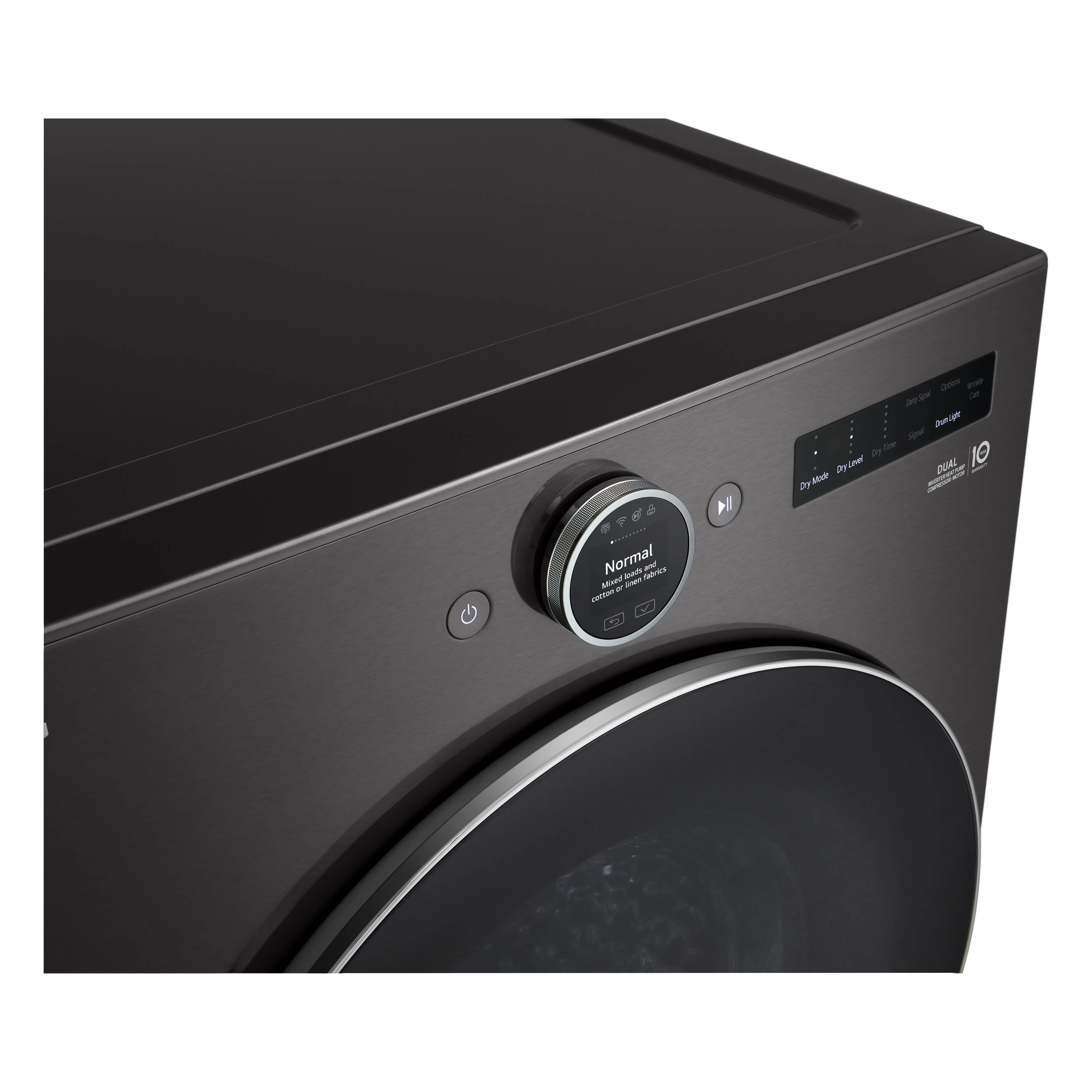 DLHC5502B LG 7.8 Cu Ft Smart Electric Ventless Dryer - Black Steel-8