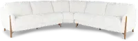 Yeti White 3 Piece Sectional